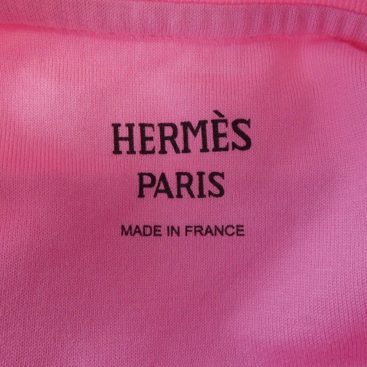 Hermes Hermes Hermes CARTOUCHE Cotton TShirt Textile T-Shirts DUTY FREE for USA Size ONE SIZE - 4 Thumbnail