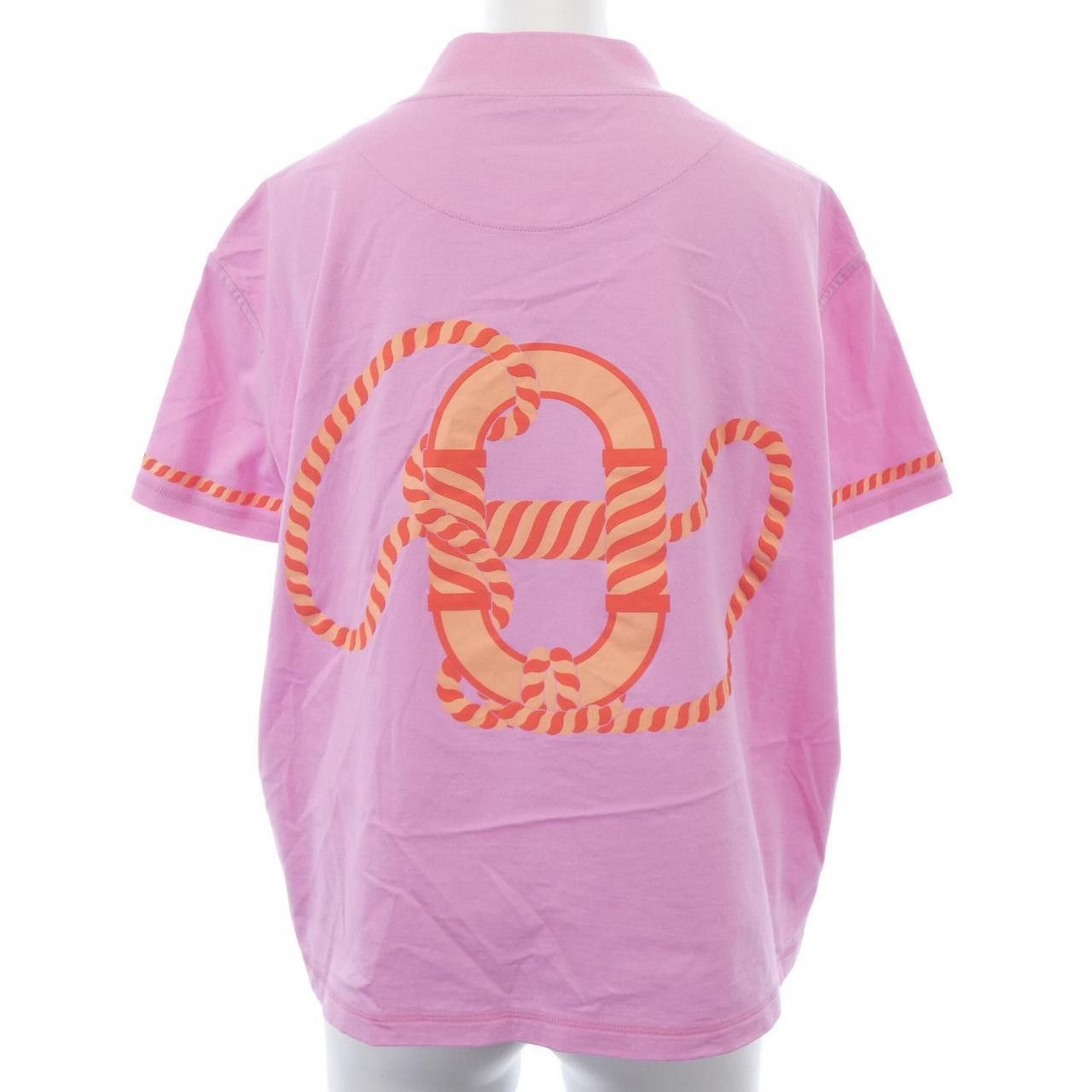 Hermes Hermes Hermes CARTOUCHE Cotton TShirt Textile T-Shirts DUTY FREE for USA Size ONE SIZE - 2 Thumbnail
