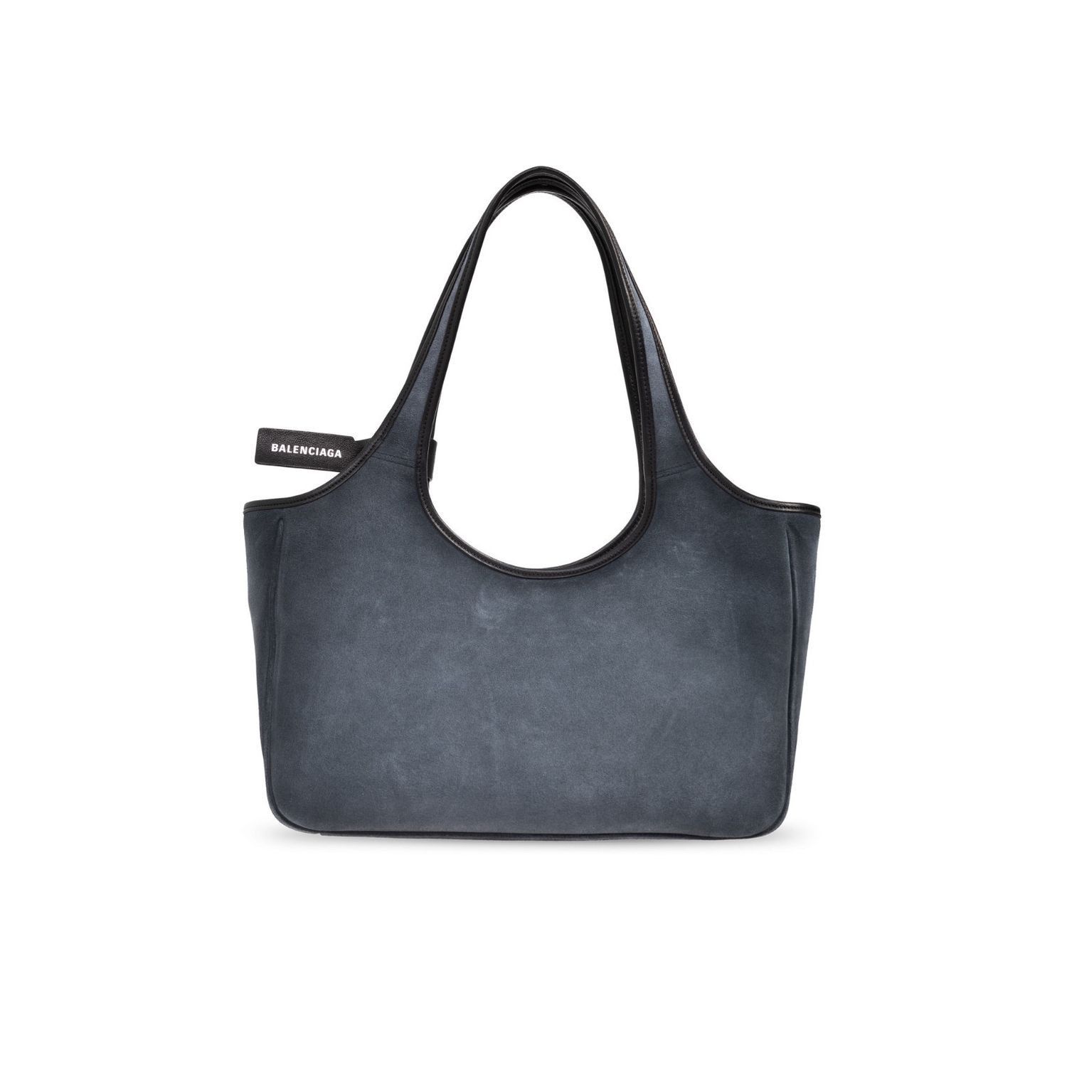 Balenciaga laundrette tote bag east-west suede grey Size ONE SIZE - 2 Thumbnail