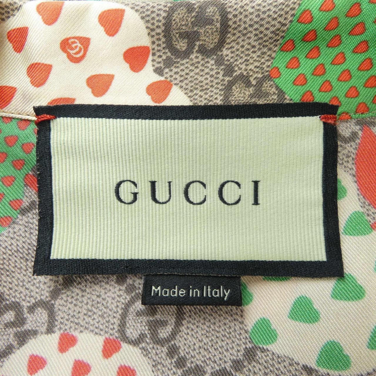 Gucci Gucci Gucci Silk Short Sleeve Shirt Textile Tops 663638ZAHC2 DUTY FREE for USA Size ONE SIZE - 4 Thumbnail