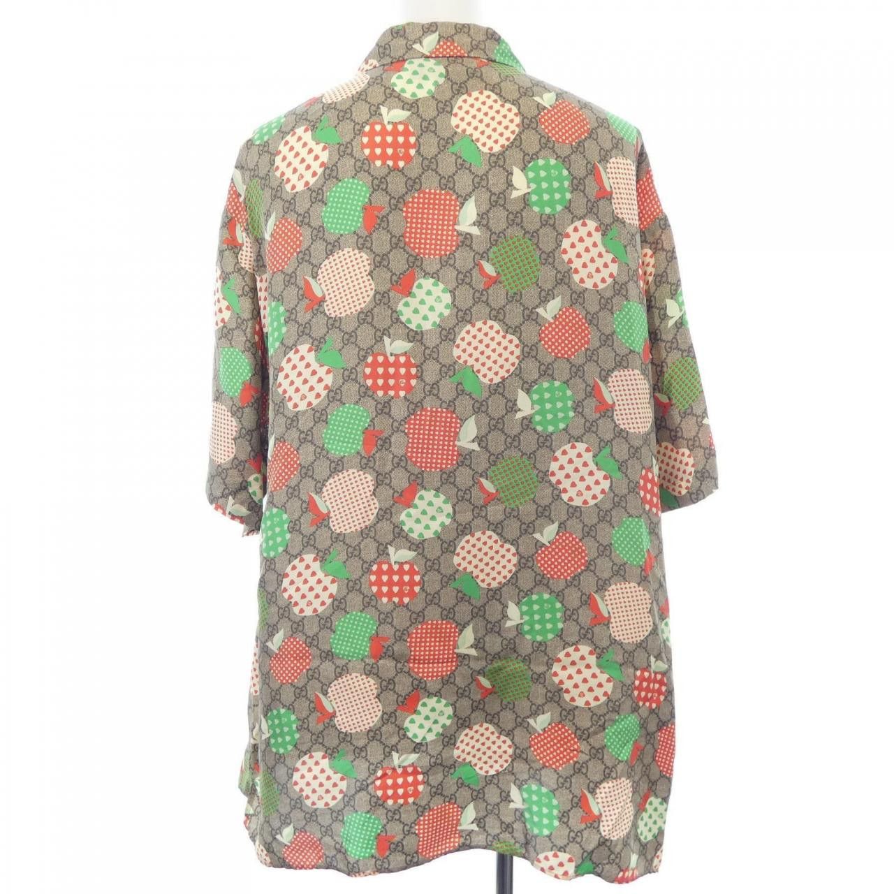 Gucci Gucci Gucci Silk Short Sleeve Shirt Textile Tops 663638ZAHC2 DUTY FREE for USA Size ONE SIZE - 2 Thumbnail