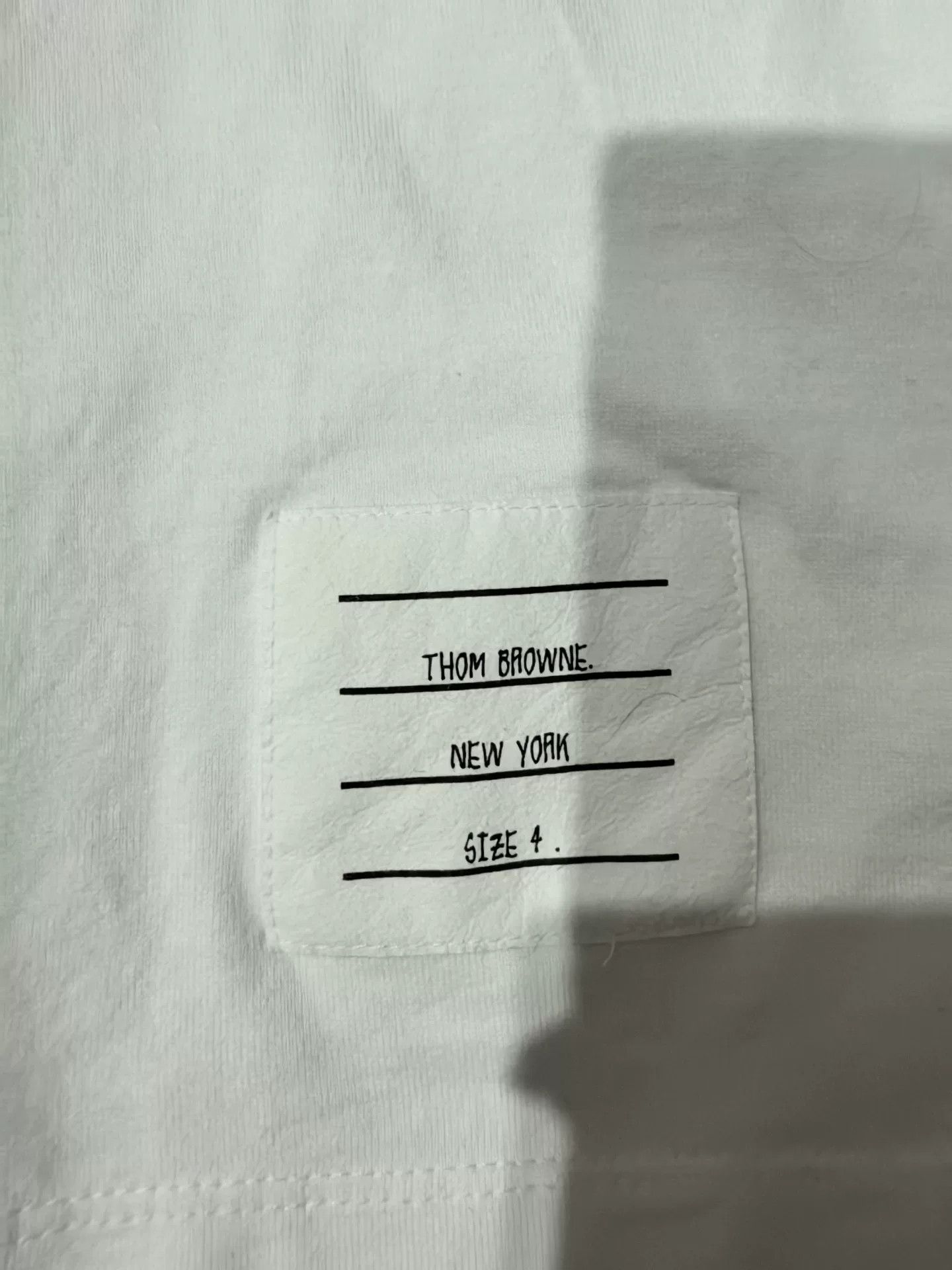 Thom Browne THOM BROWNE White Short-Sleeve T-Shirt Size US XL / EU 56 / 4 - 2 Thumbnail