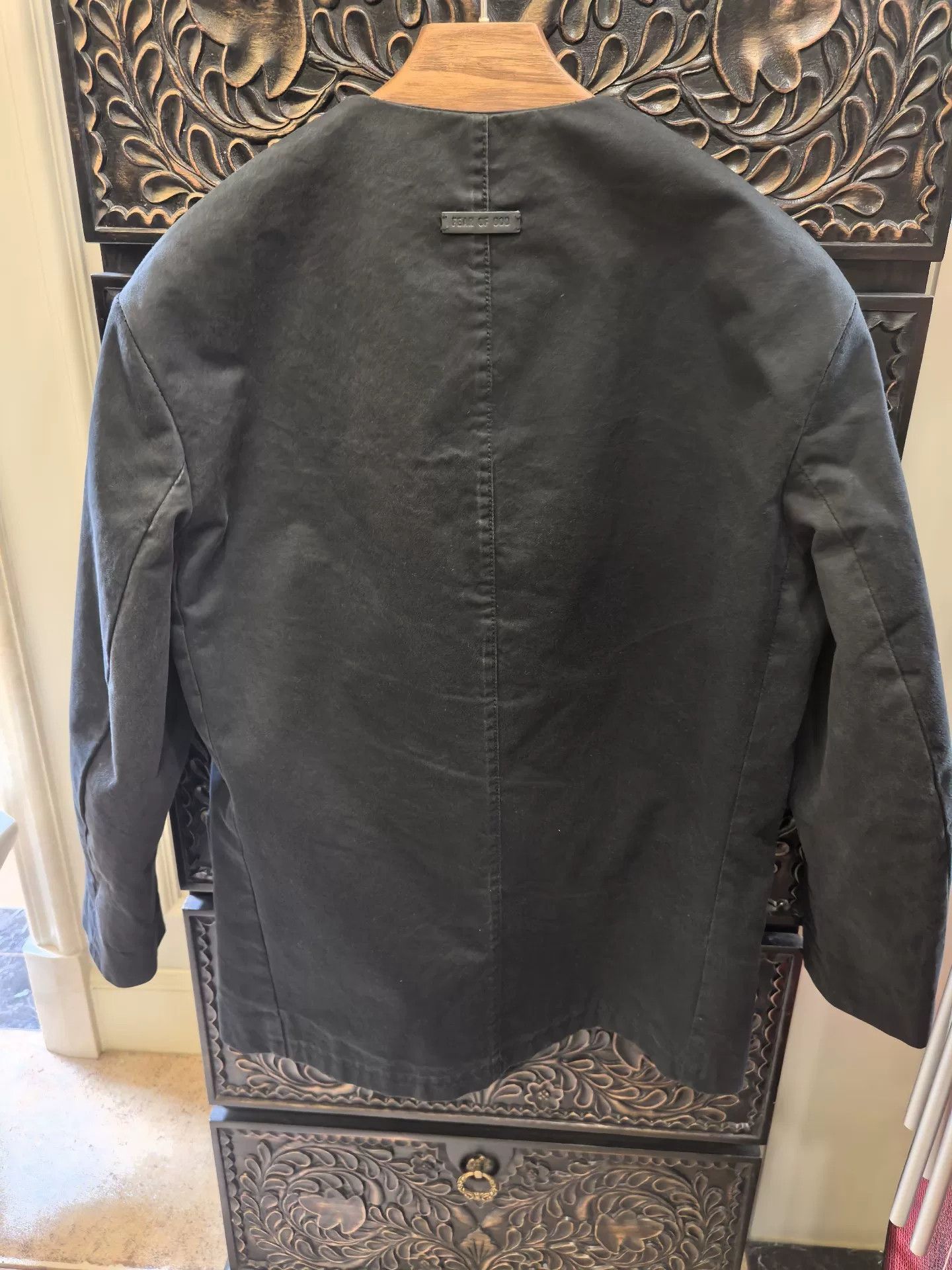 Fear of God FEAR OF GOD Season 7 Black Collarless Blazer Size US M / EU 48-50 / 2 - 2 Thumbnail