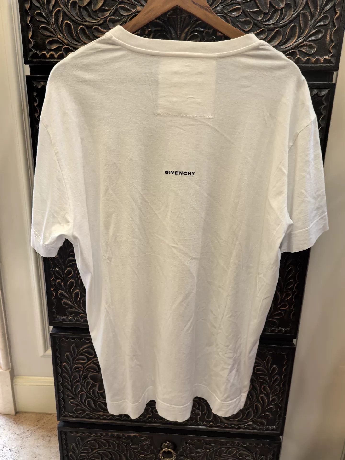 Givenchy Givenchy White Logo Crewneck Short Sleeve T-Shirt L Size US L / EU 52-54 / 3 - 2 Thumbnail