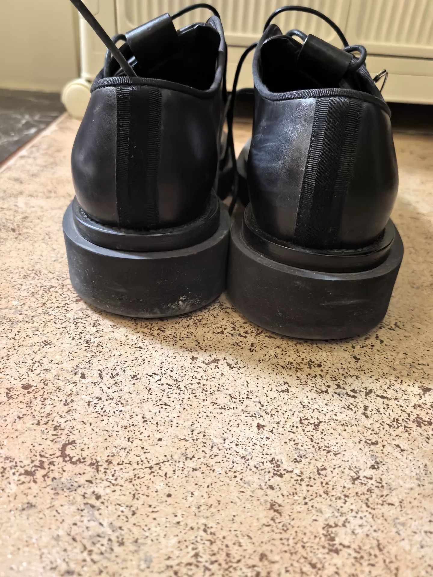 Givenchy Givenchy Black Lambskin Thick-Sole Derby Size US 6 / EU 39 - 3 Thumbnail