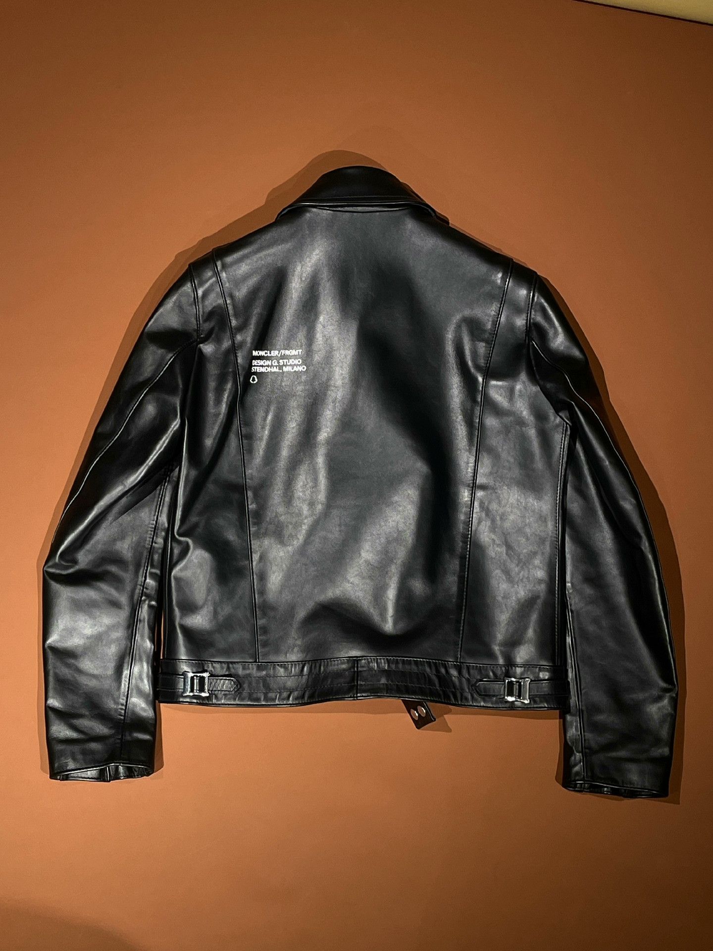 Moncler Moncler X FRGMT Collaborative Leather Jacket Size US XXS / EU 40 - 2 Thumbnail