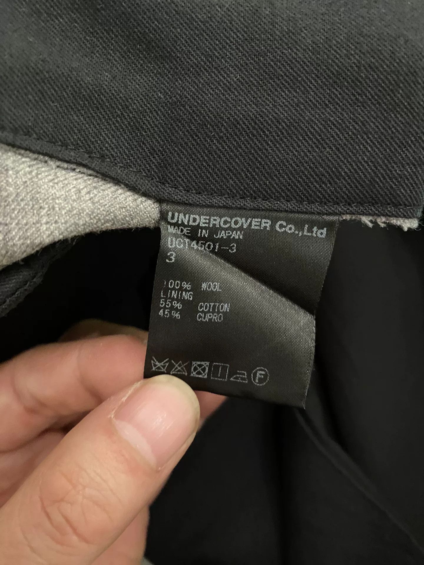 Undercover UNDERCOVER Light Gray Wool Tapered Pants Size US 32 / EU 48 - 5 Thumbnail