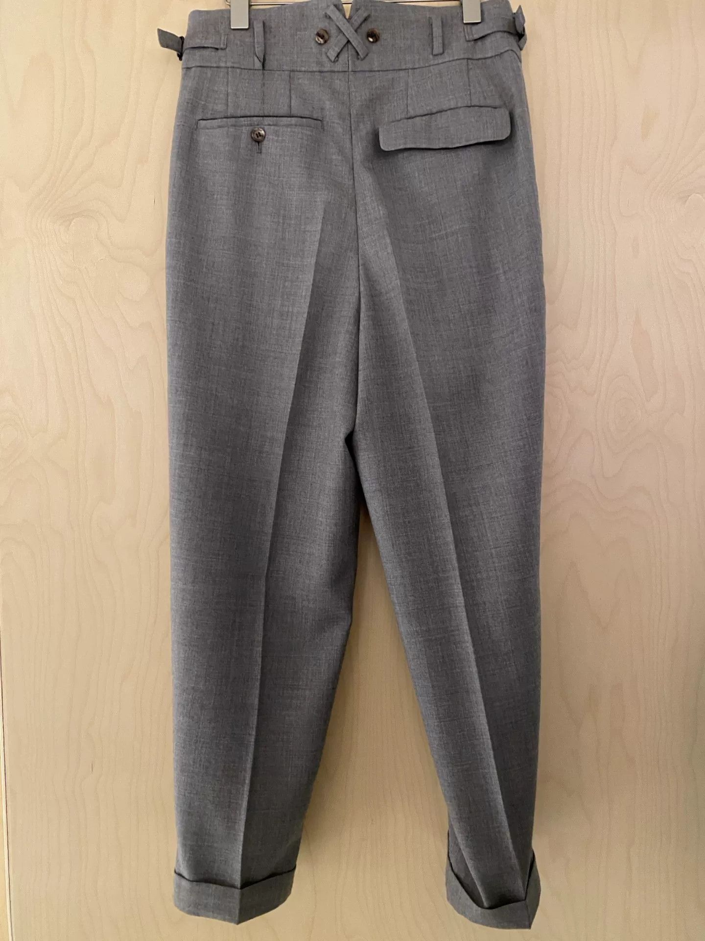 Undercover UNDERCOVER Light Gray Wool Tapered Pants Size US 32 / EU 48 - 2 Thumbnail