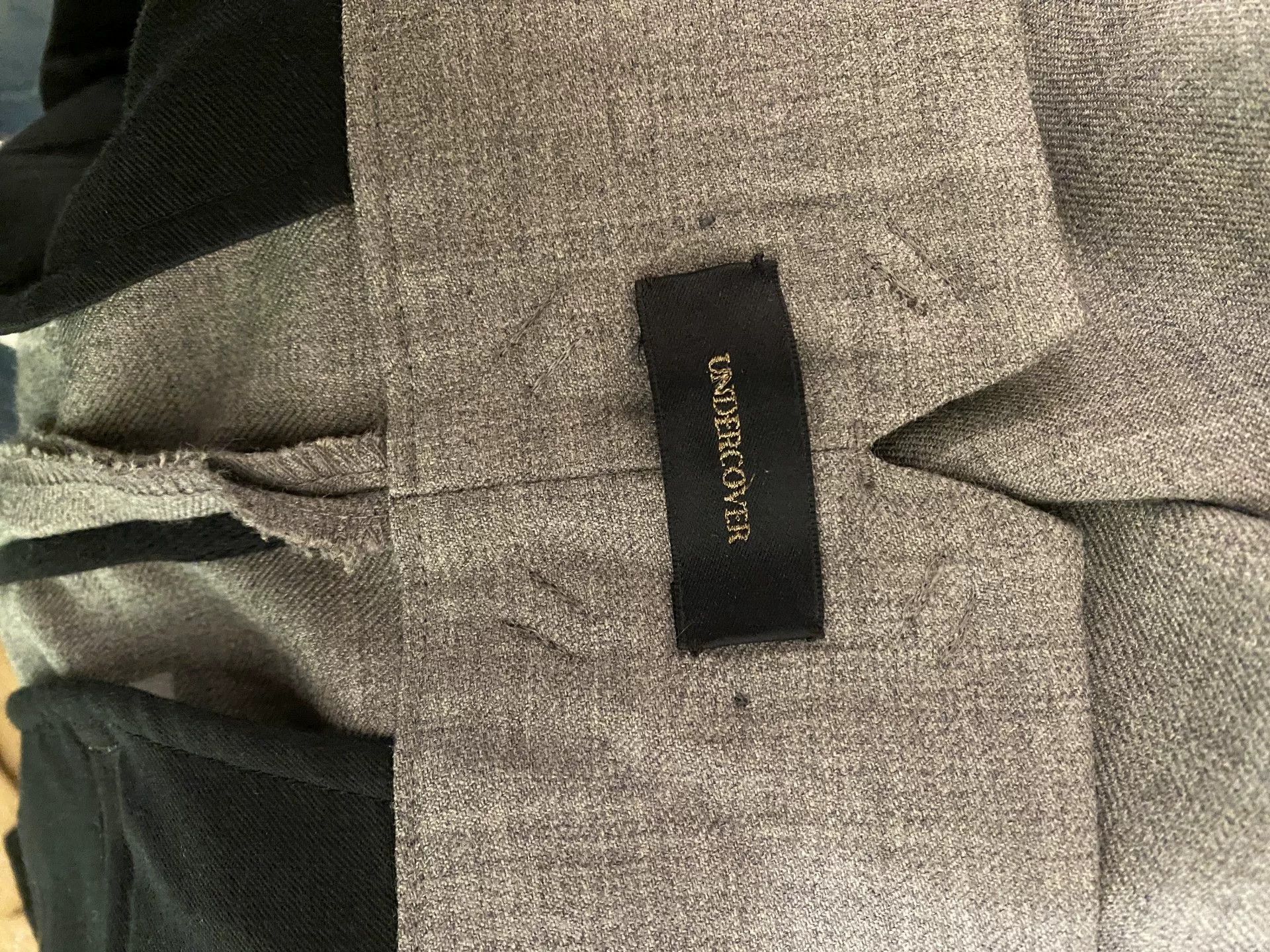 Undercover UNDERCOVER Light Gray Wool Tapered Pants Size US 32 / EU 48 - 4 Thumbnail
