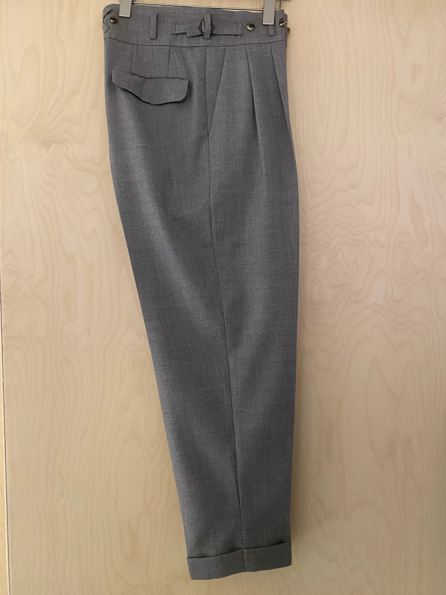 Undercover UNDERCOVER Light Gray Wool Tapered Pants Size US 32 / EU 48 - 3 Thumbnail