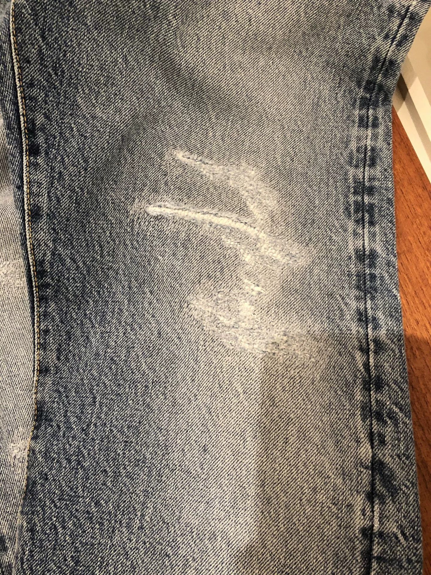 Fortela FORTELA Light Blue Washed Distressed Jeans Size US 29 - 4 Thumbnail