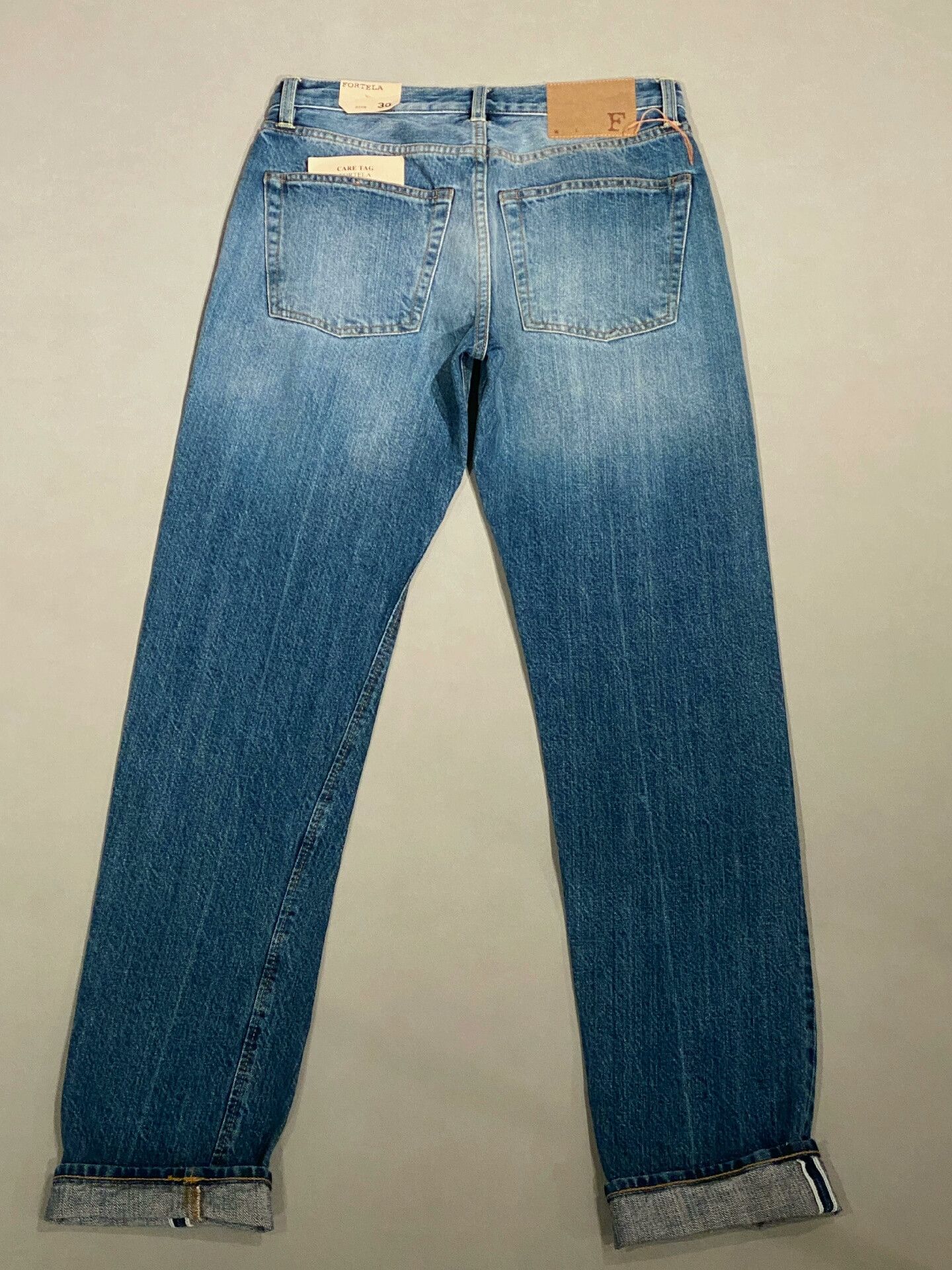 Fortela FORTELA F Logo Selvedge Washed Jeans Size US 30 / EU 46 - 2 Thumbnail