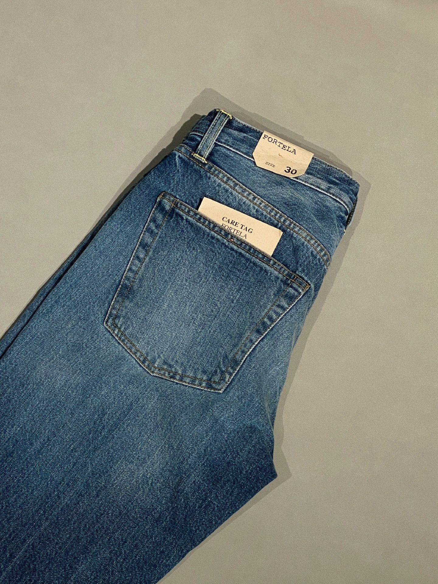 Fortela FORTELA F Logo Selvedge Washed Jeans Size US 30 / EU 46 - 5 Thumbnail