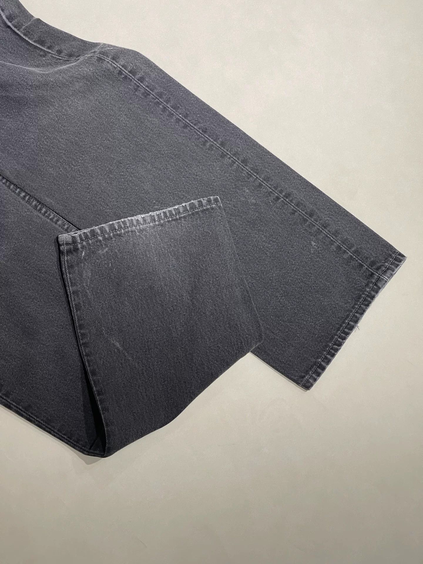 Levi's LEVI'S 501 Straight Black Gray Jeans Size US 34 / EU 50 - 4 Thumbnail