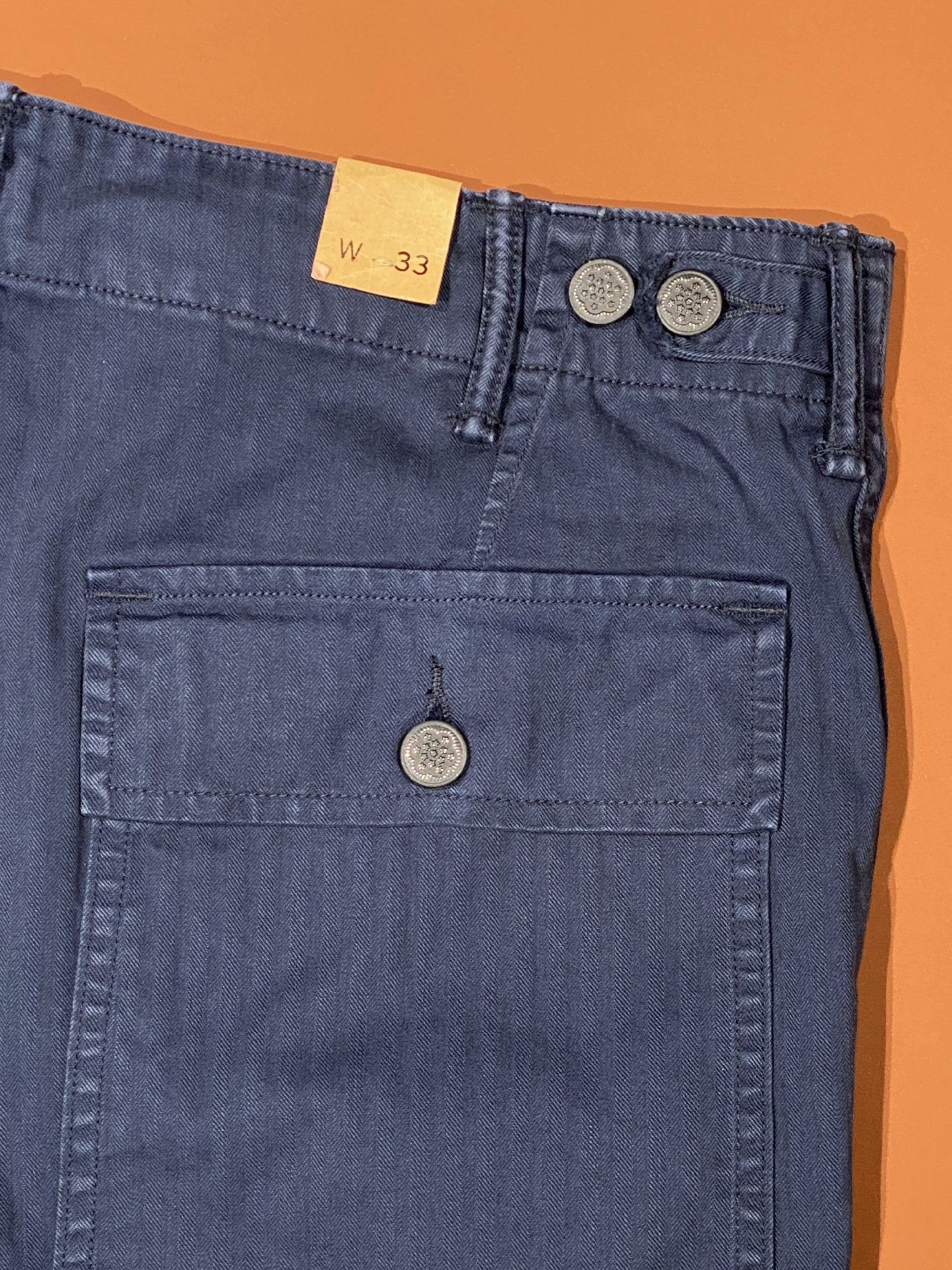 RRL Ralph Lauren RRL Thirteen Star Herringbone Shorts Size US 33 - 5 Thumbnail