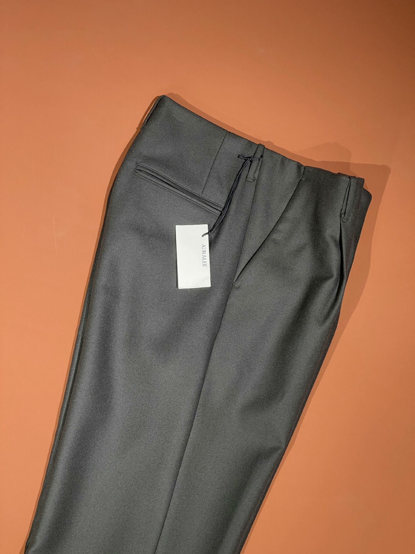 Auralee AURALEE Japanese Olive Green Wool Pants Size US 26 / EU 42 - 4 Thumbnail