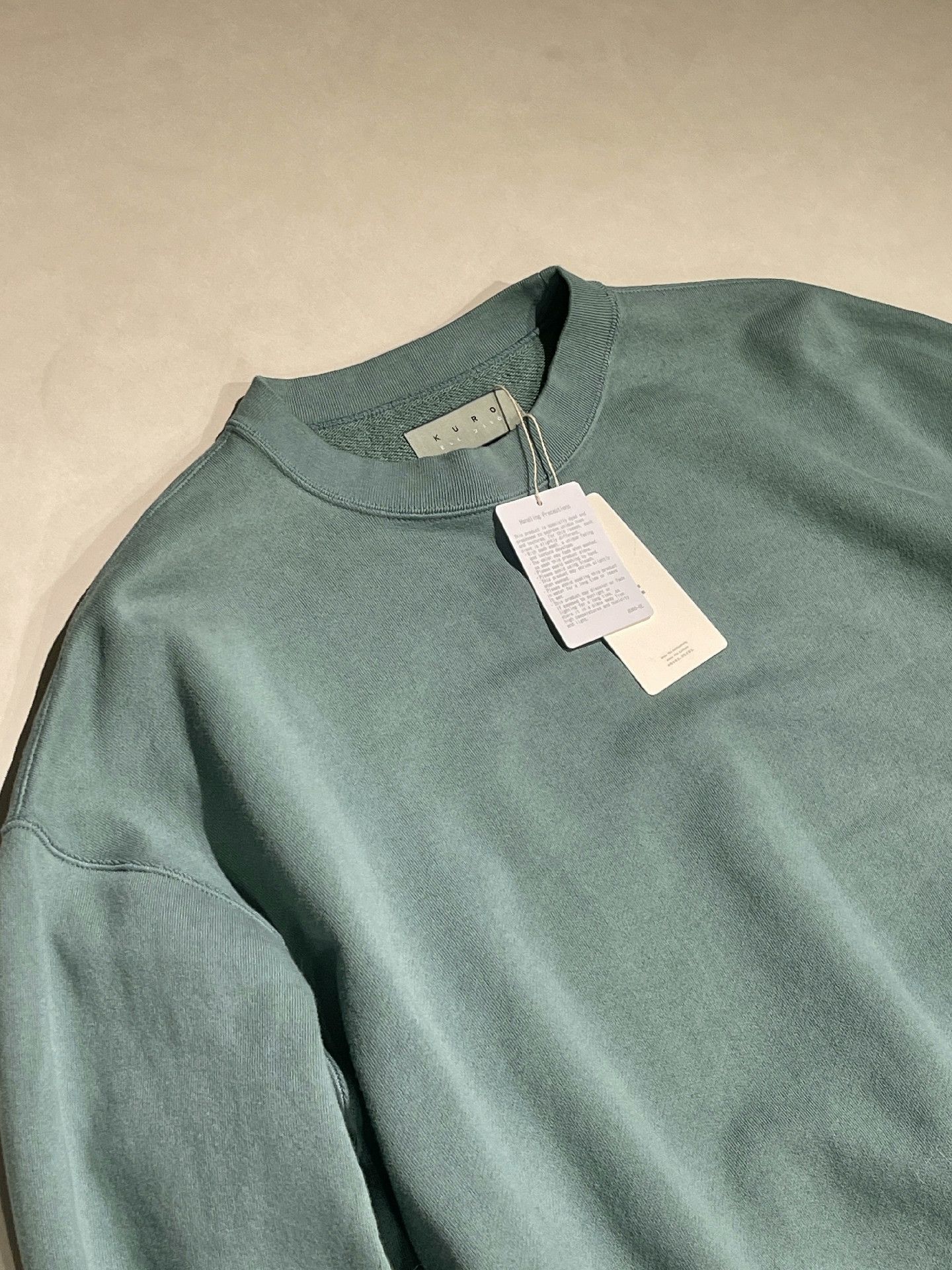 KURO KURO Solid Rolled Hem Sweatshirt Size US M / EU 48-50 / 2 - 3 Thumbnail