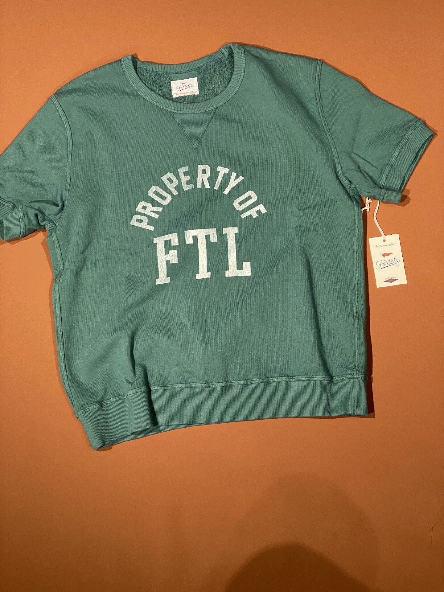 Fortela Fortela Green Printed Short-Sleeve Sweatshirt Size US M / EU 48-50 / 2 - 3 Thumbnail