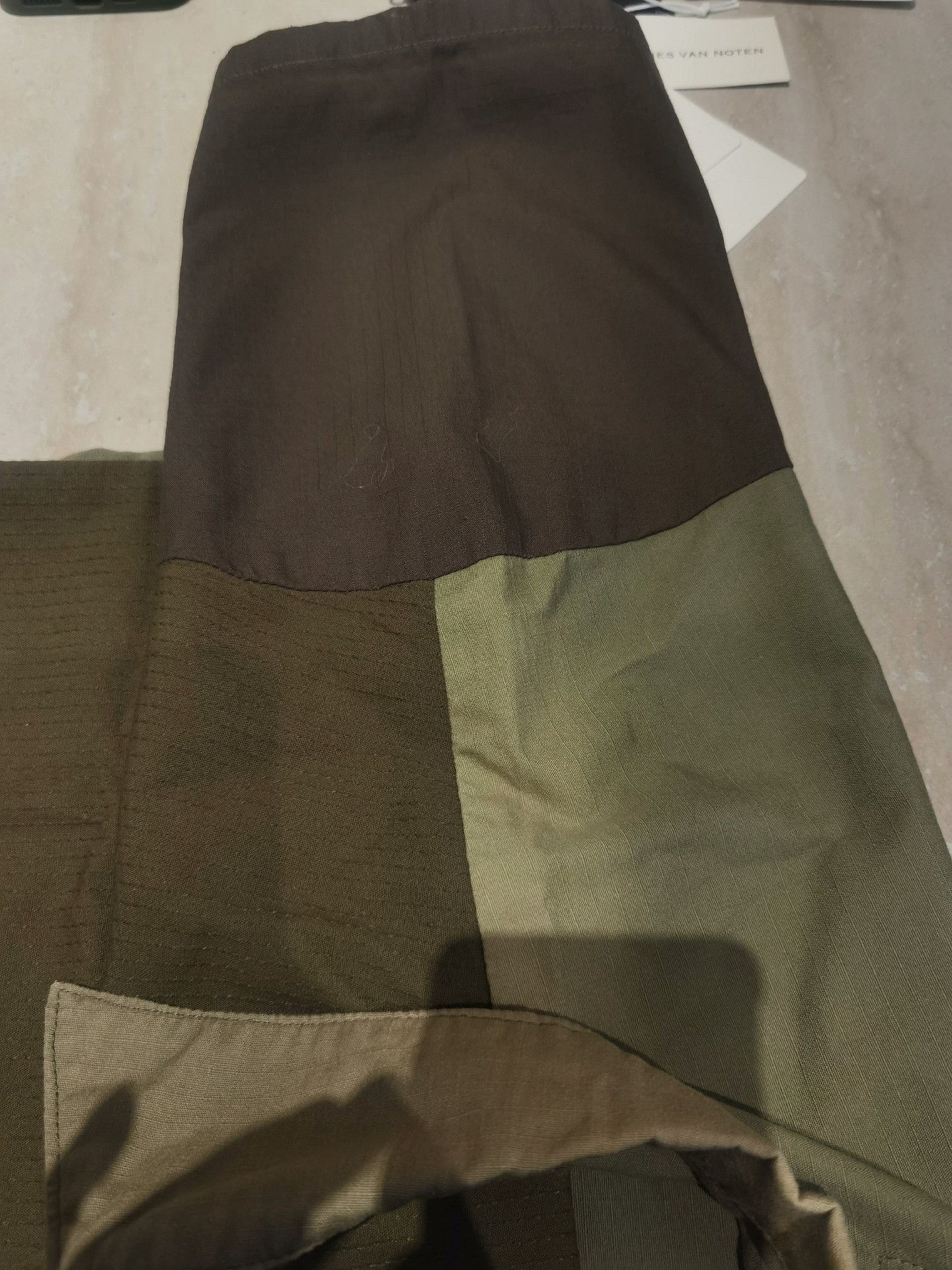 FDMTL FDMTL Military Green Patchwork Short-Sleeve Shirt Size US M / EU 48-50 / 2 - 8 Thumbnail