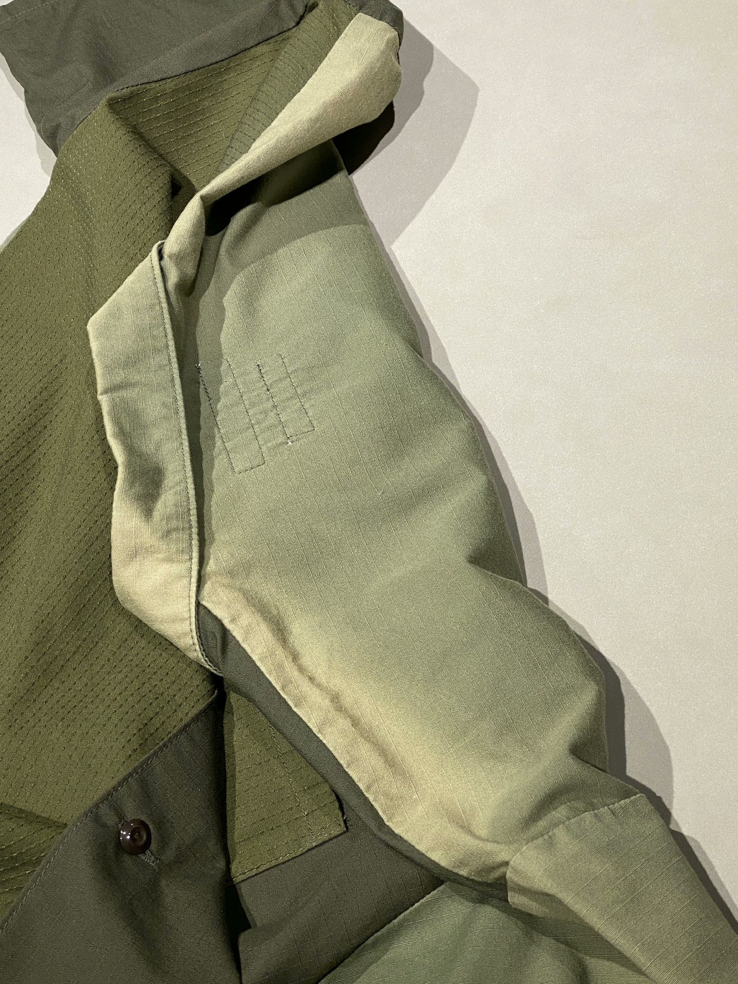 FDMTL FDMTL Military Green Patchwork Short-Sleeve Shirt Size US M / EU 48-50 / 2 - 6 Thumbnail