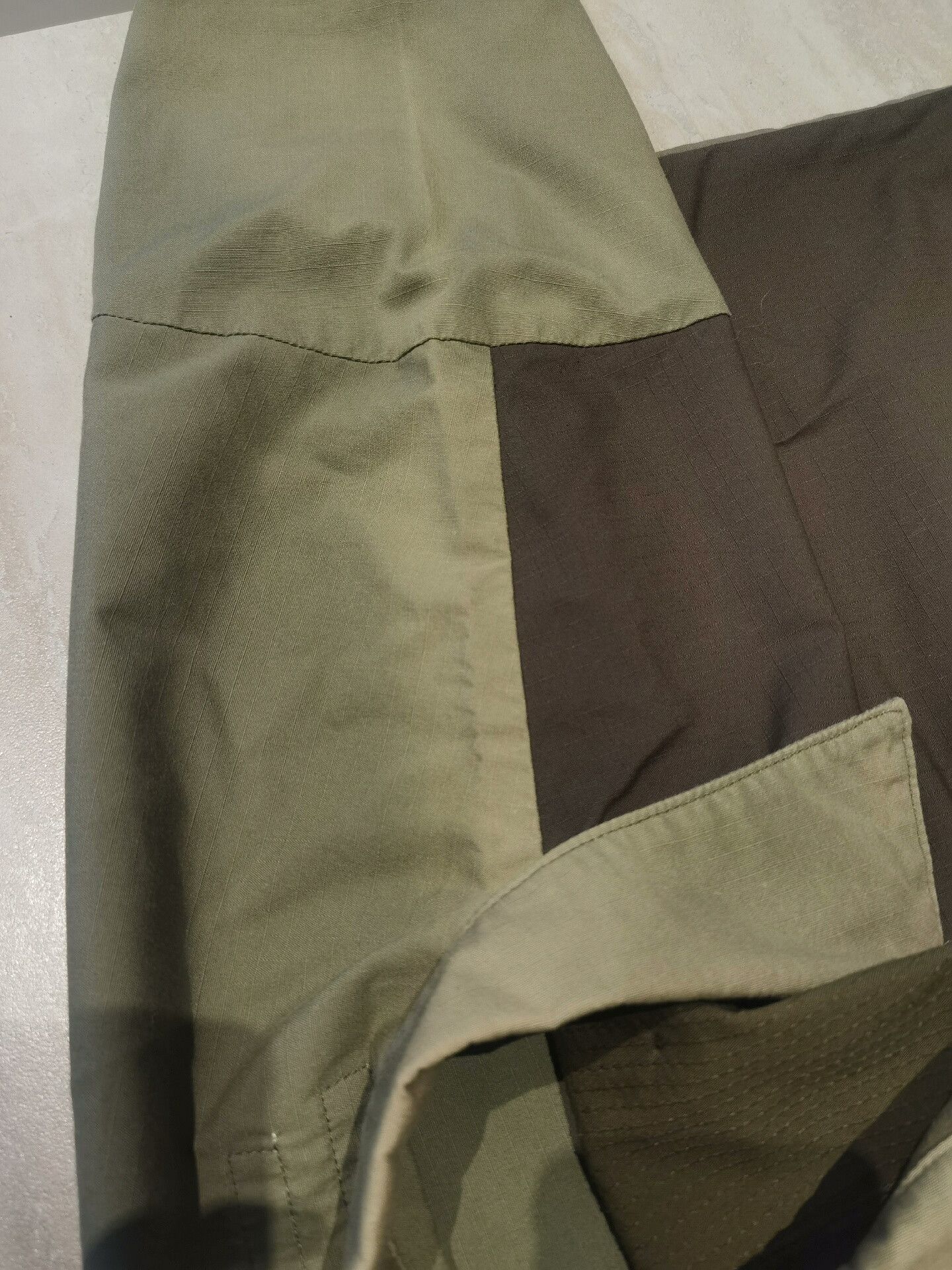 FDMTL FDMTL Military Green Patchwork Short-Sleeve Shirt Size US M / EU 48-50 / 2 - 7 Thumbnail