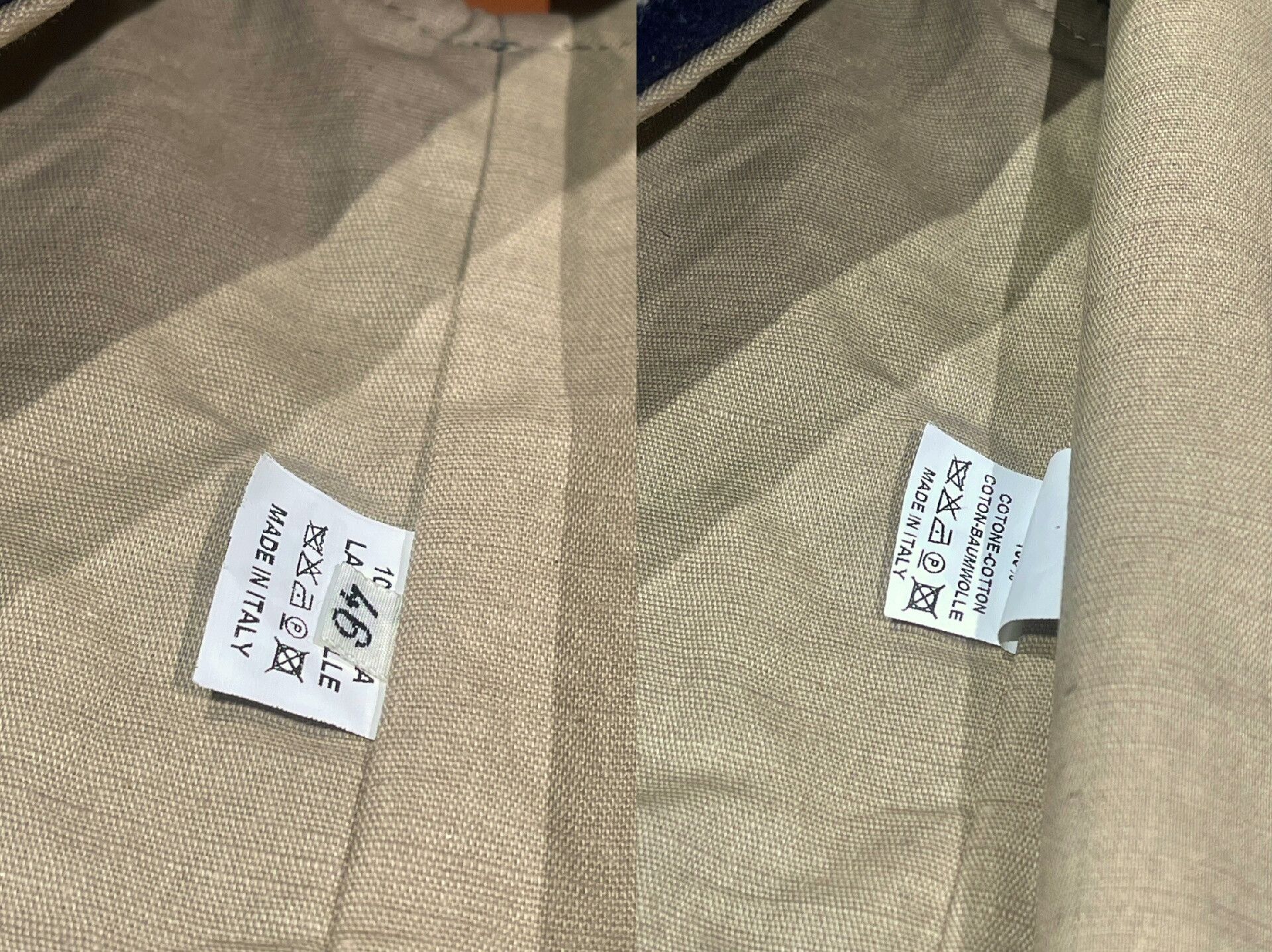Fortela FORTELA Dark Blue Khaki Stripe Canvas Vest Size US S / EU 44-46 / 1 - 7 Thumbnail