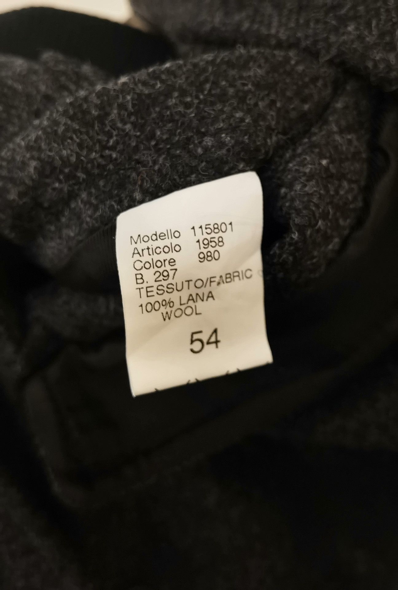 Gazzarrini GAZZARRINI Gray Wool Collar Button Jacket Size US L / EU 52-54 / 3 - 8 Thumbnail
