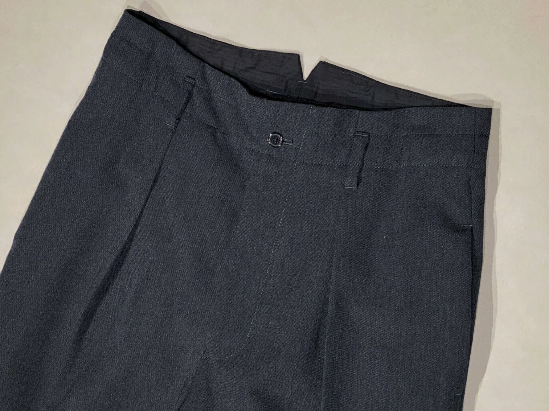 Japanese Brand ZUBON Japanese High-Waist Wool Pants Size US 26 / EU 42 - 4 Thumbnail