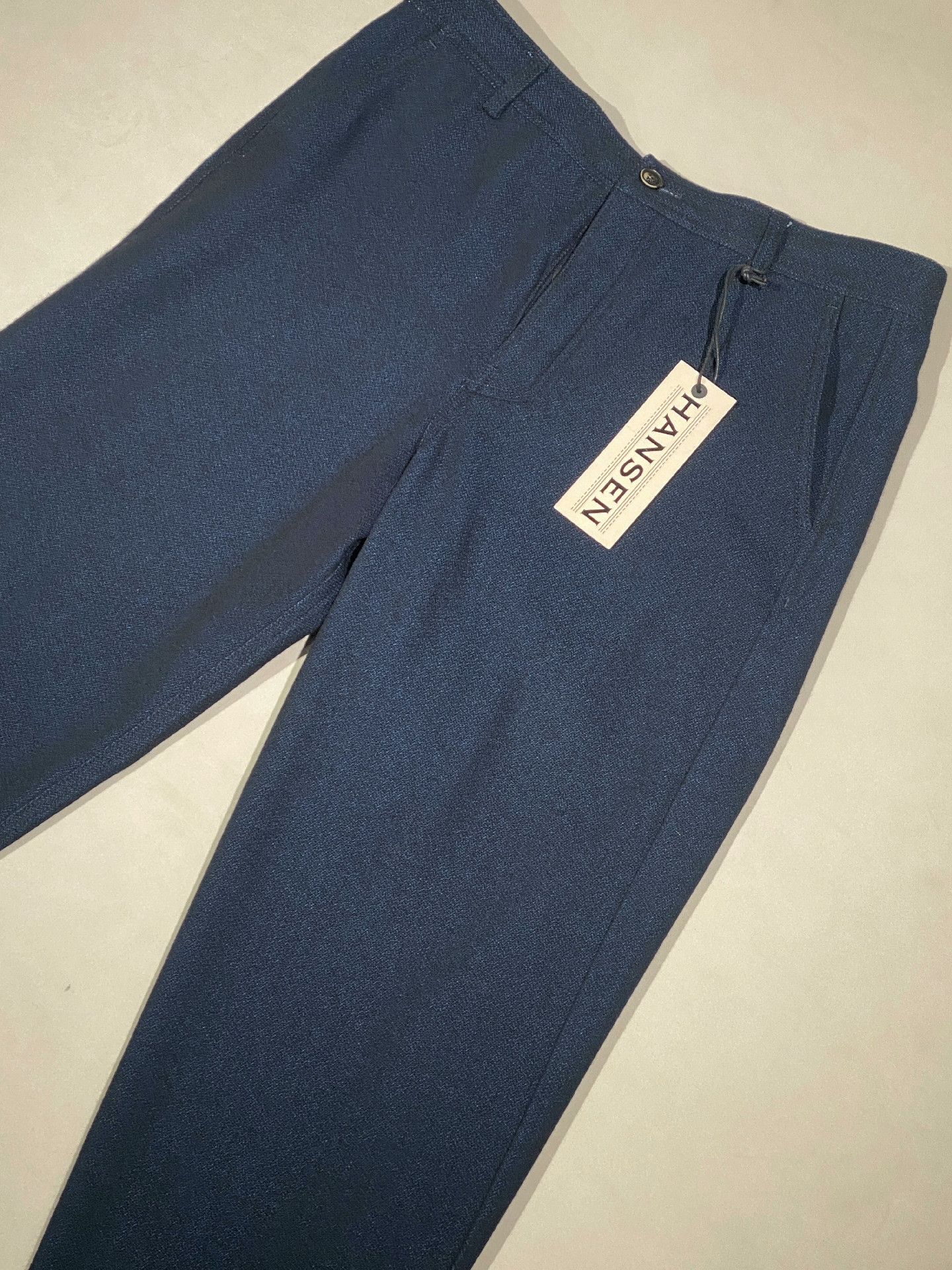 HANSEN Garments HANSEN Dark Blue Buckle Casual Pants Size US 30 / EU 46 - 3 Thumbnail