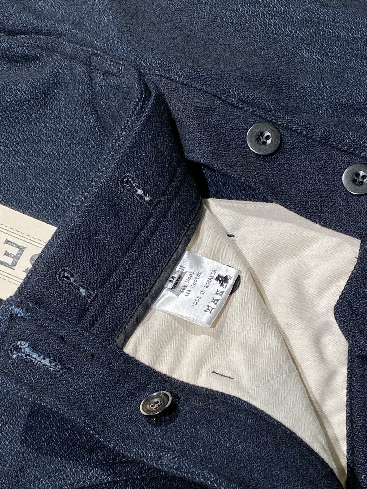 HANSEN Garments HANSEN Dark Blue Buckle Casual Pants Size US 30 / EU 46 - 6 Thumbnail
