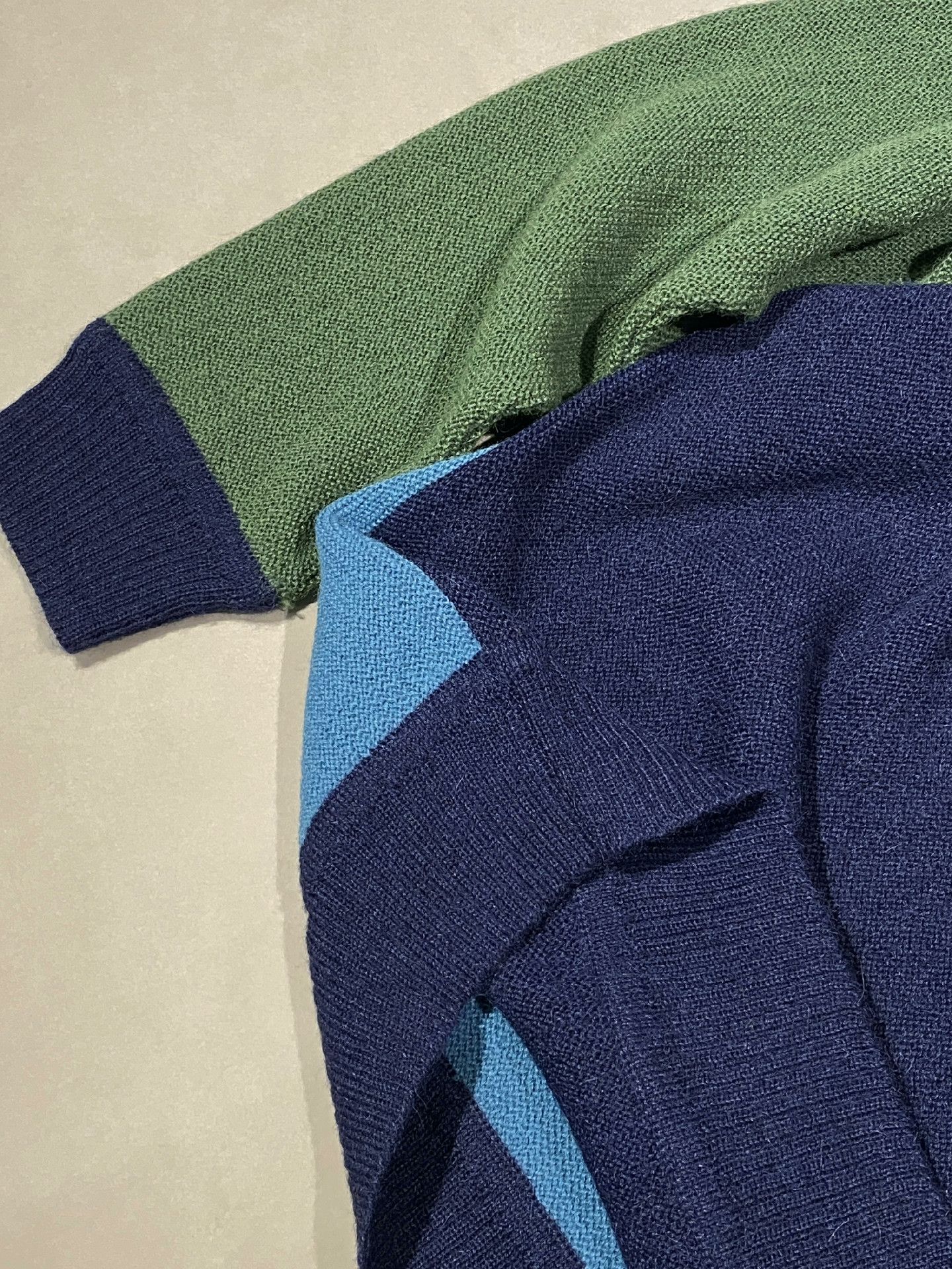 Beams Japan BEAMS x International Gallery Alpaca Color Block Sweater Size US L / EU 52-54 / 3 - 5 Thumbnail