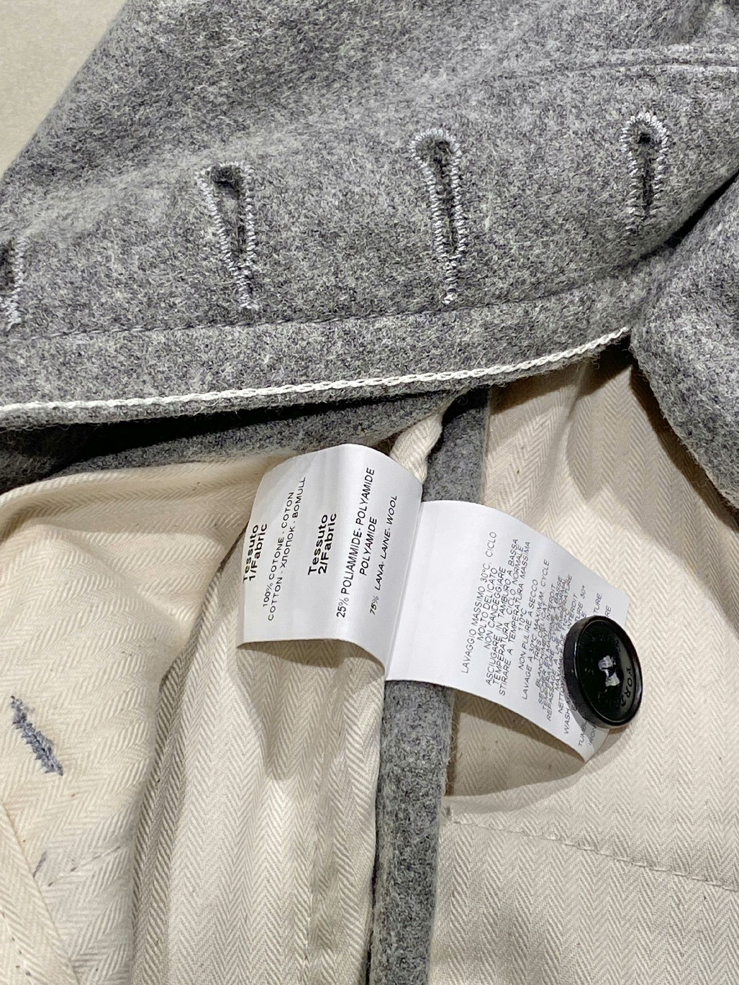 Fortela FORTELA Italy Light Gray Wool Pants Size US 30 / EU 46 - 5 Thumbnail