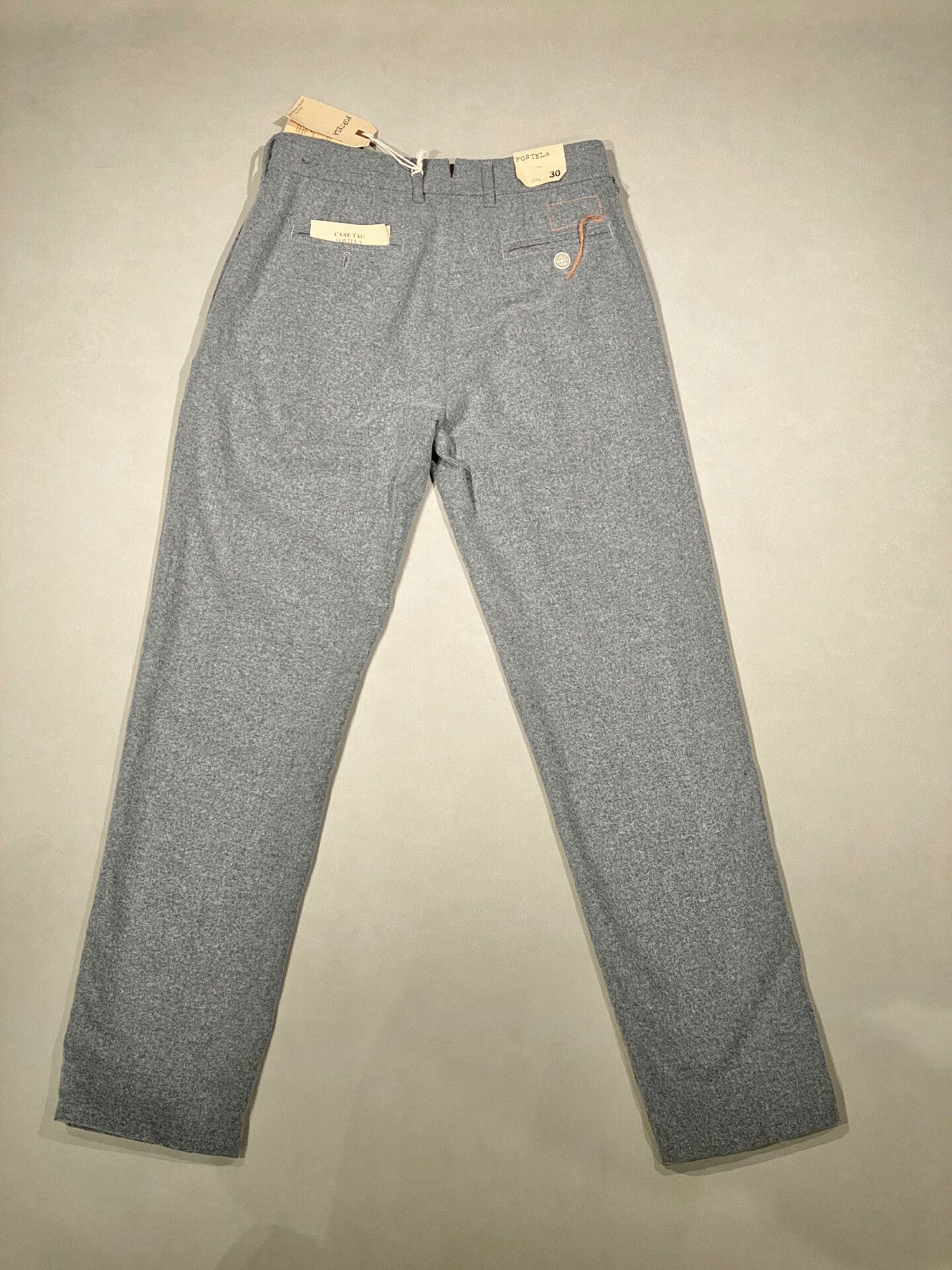 Fortela FORTELA Italy Light Gray Wool Pants Size US 30 / EU 46 - 2 Thumbnail