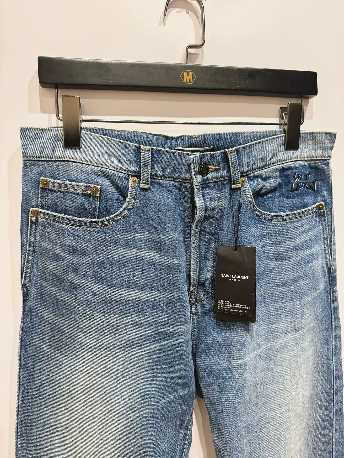 Yves Saint Laurent YSL SLP Jeans W31 Size US 31 - 3 Thumbnail