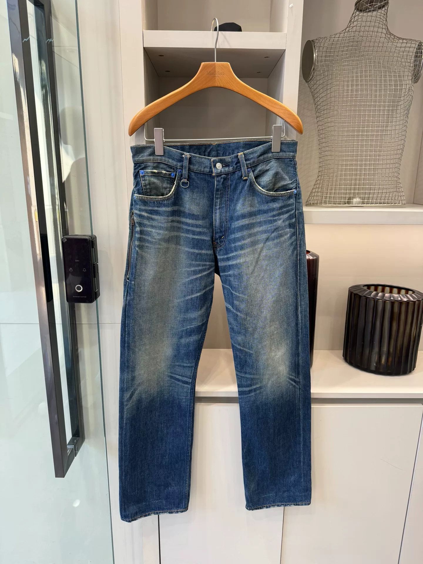 PHENOMENON Fenom Blue Washed Jeans W32 Size US 32 / EU 48 - 2 Thumbnail