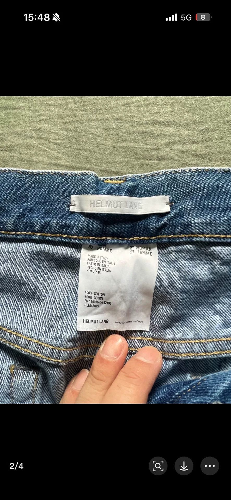 Helmut Lang Helmut Lang Men's Classic Jeans Size US 30 / EU 46 - 4 Thumbnail