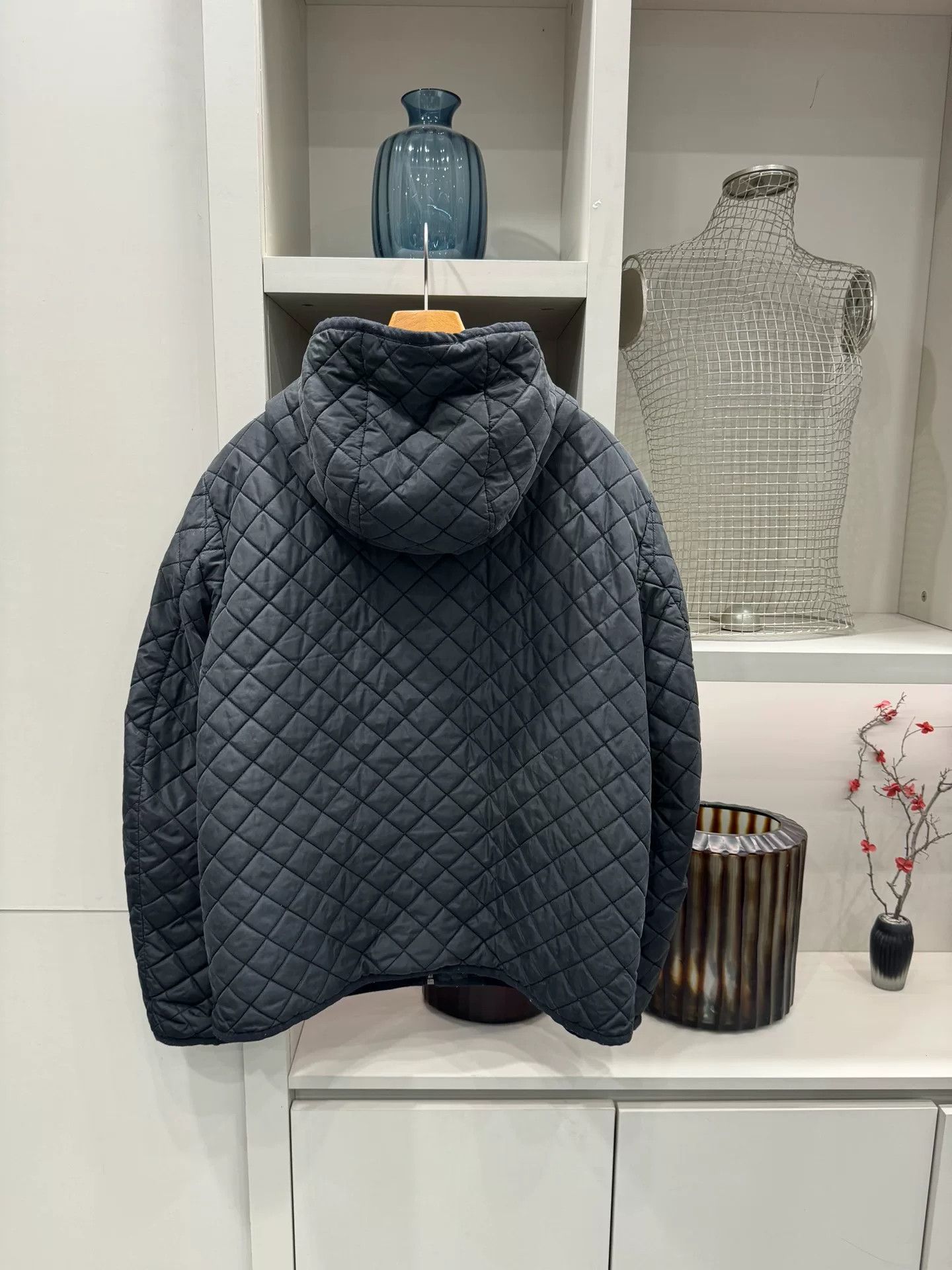 Prada PRADA Quilted Light Cotton Hooded Jacket Size US L / EU 52-54 / 3 - 2 Thumbnail