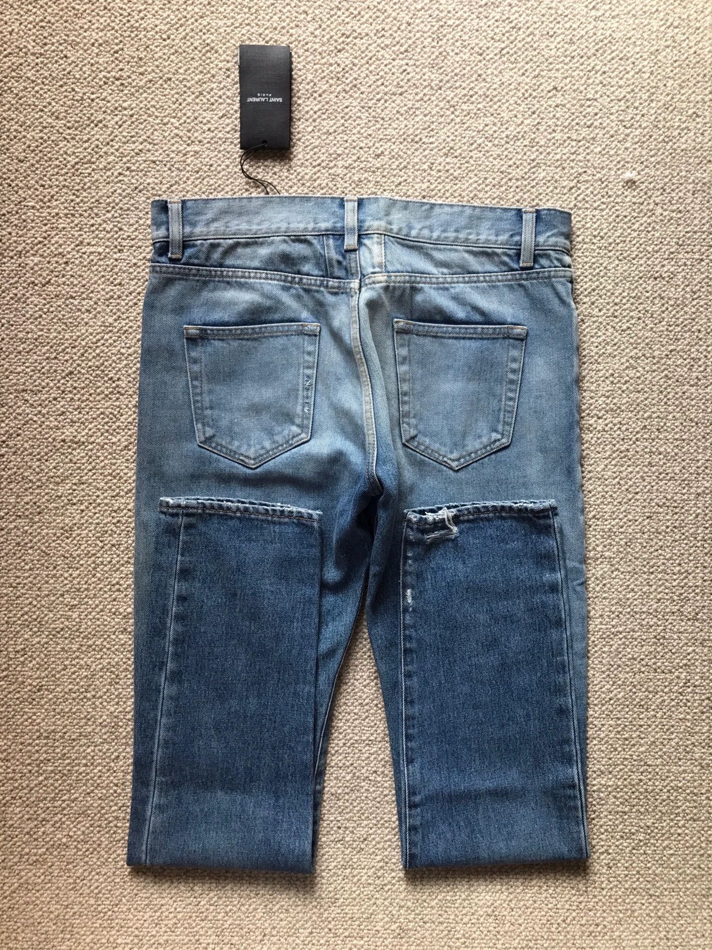 Yves Saint Laurent YSL SLP D10 Distressed Jeans W31 Size US 31 - 2 Thumbnail