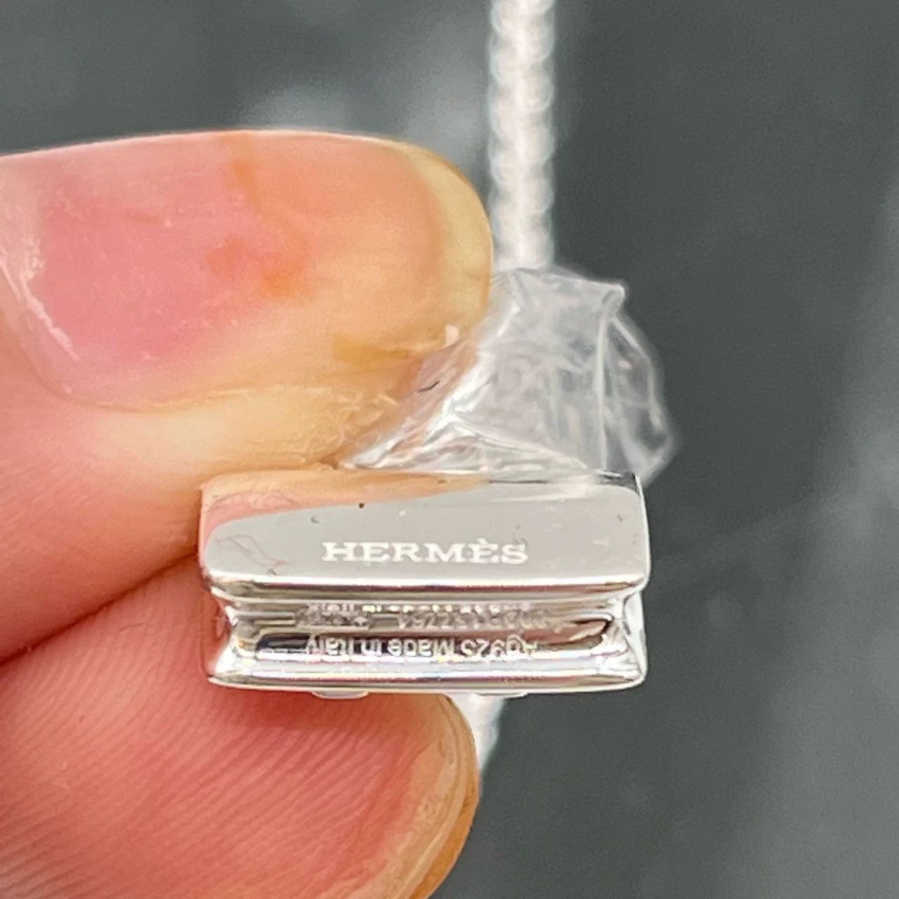 Hermes Hermes Silver Hoodie Men Size ONE SIZE - 3 Thumbnail