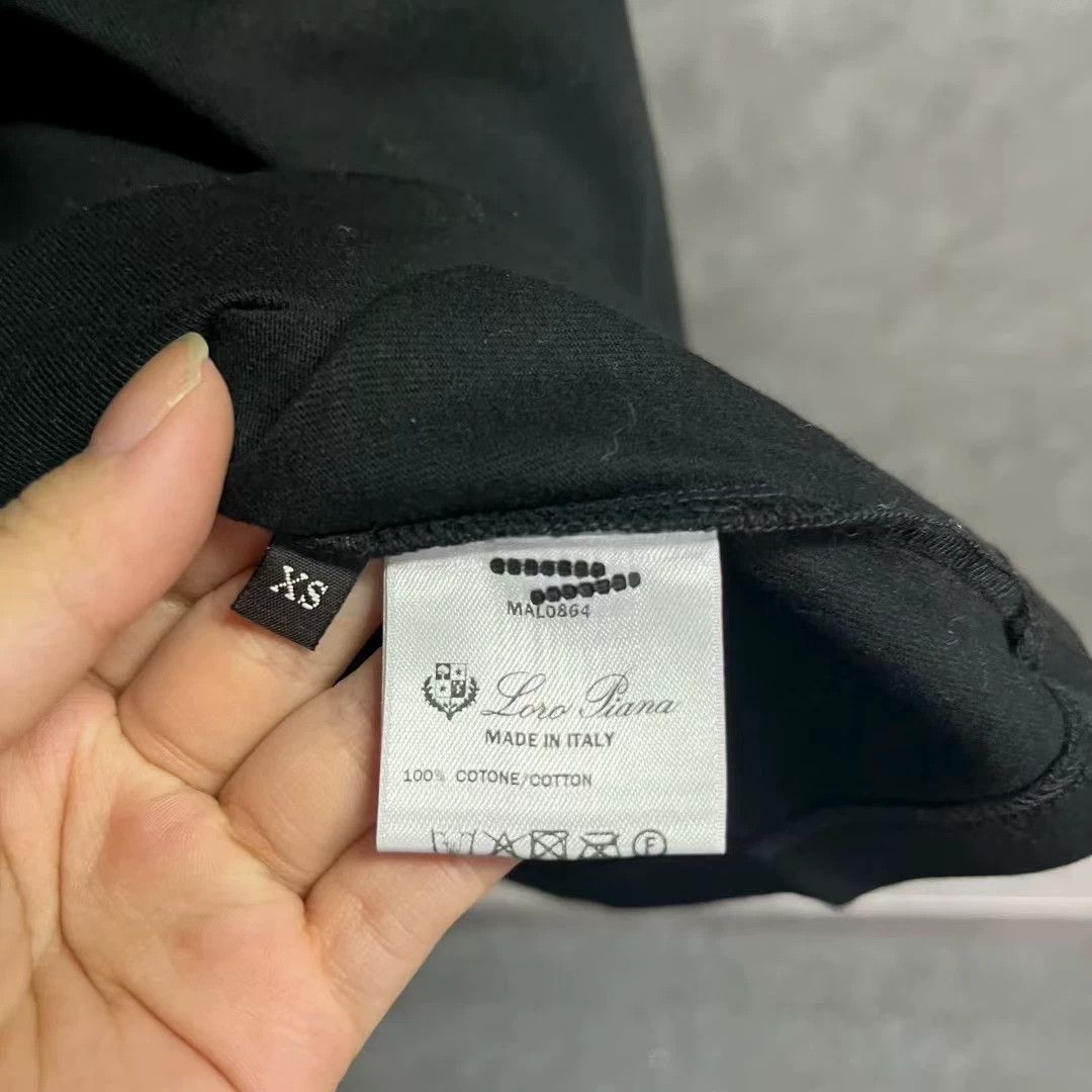 Loro Piana Loro Piana Printed Graphic Black Hoodie XS Men Size US XS / EU 42 / 0 - 5 Thumbnail