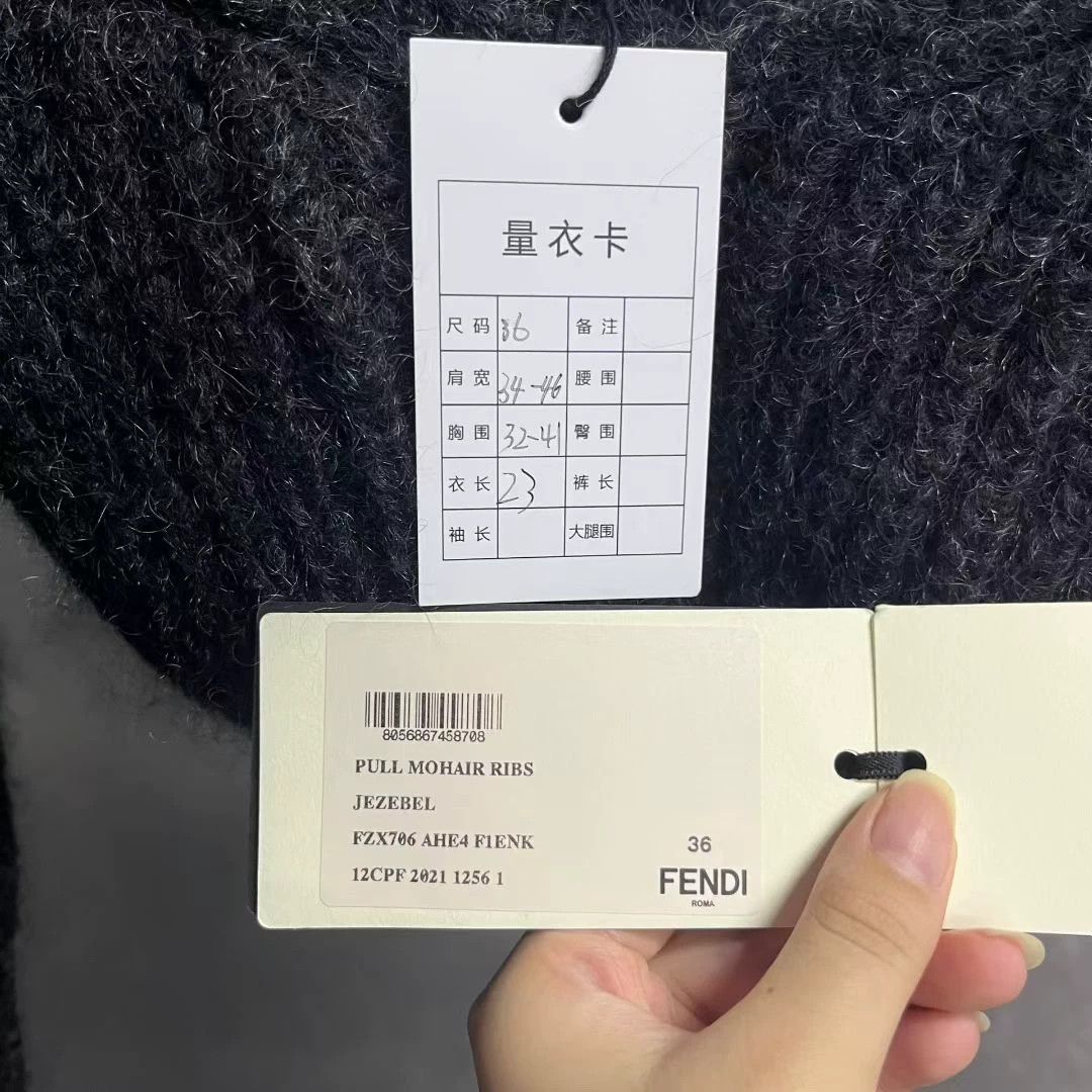 Fendi Fendi Cropped Gray Hoodie 36 Men Size US S / EU 44-46 / 1 - 3 Thumbnail