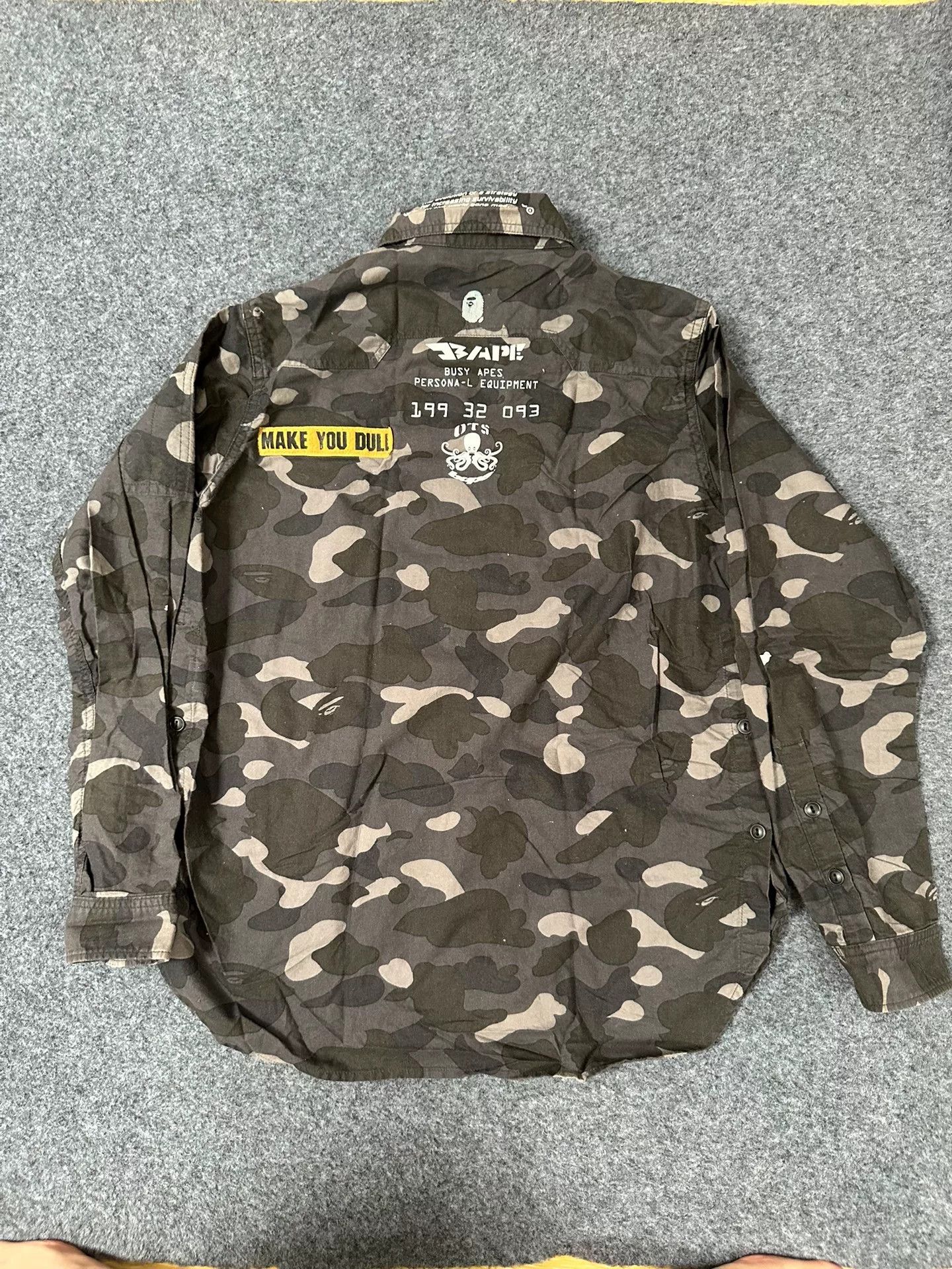 Bape Bape Multi Space Long Sleeve Shirt Size US L / EU 52-54 / 3 - 2 Thumbnail