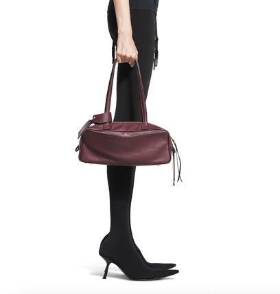 Balenciaga carrie bowling bag small burgundy Size ONE SIZE - 8 Thumbnail