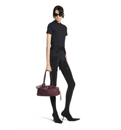 Balenciaga carrie bowling bag small burgundy Size ONE SIZE - 7 Thumbnail