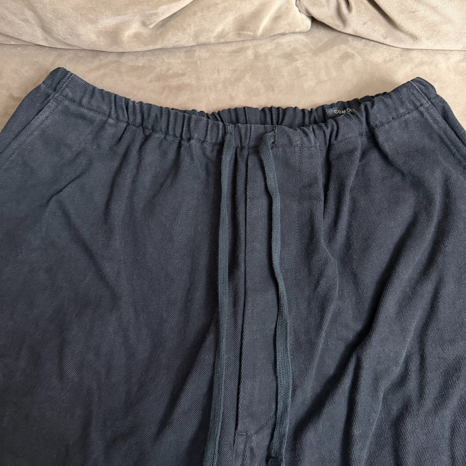 Comoli COMOLI 25SS Black Drill 6P Pants Size US 26 / EU 42 - 3 Thumbnail