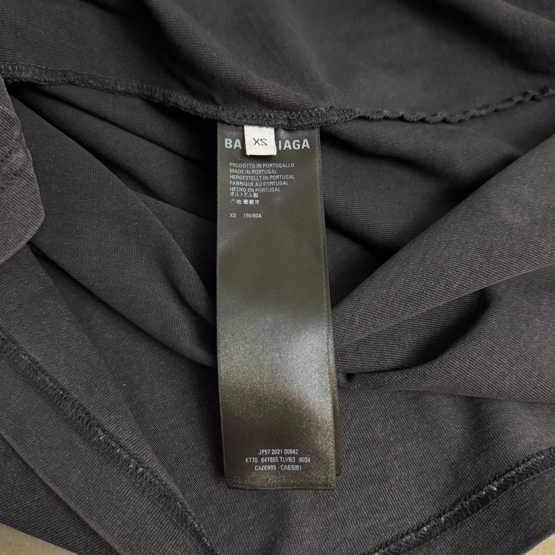 Balenciaga Balenciaga Reverse Embroidery Logo T-shirt Size US XS / EU 42 / 0 - 6 Thumbnail