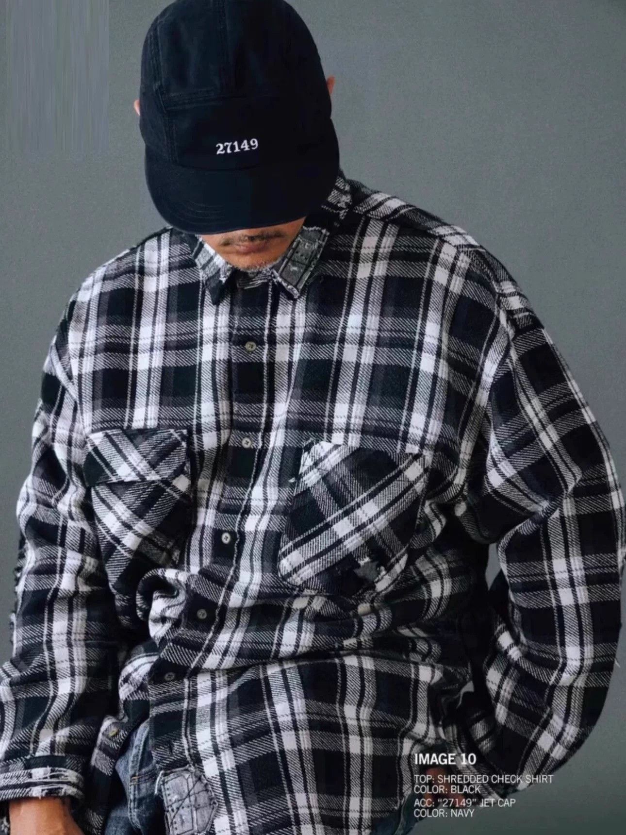 Madness MADNESS Shredded Check Shirt Size US S / EU 44-46 / 1 - 8 Thumbnail