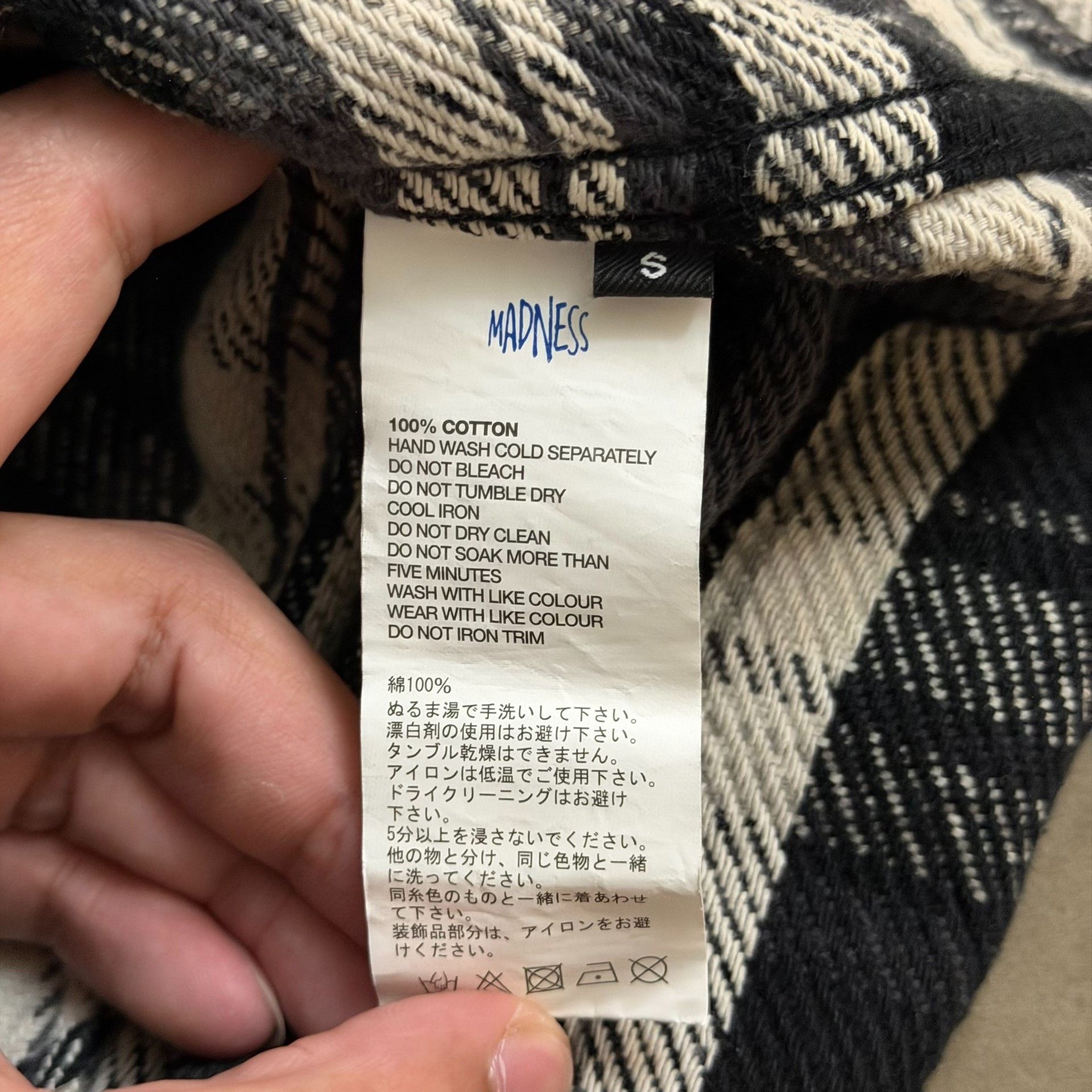 Madness MADNESS Shredded Check Shirt Size US S / EU 44-46 / 1 - 6 Thumbnail