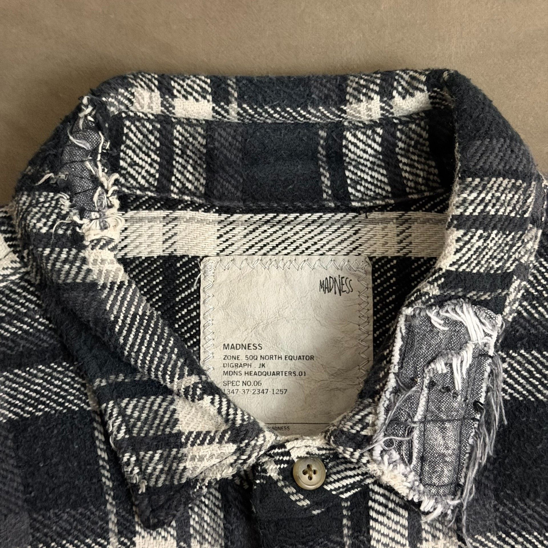 Madness MADNESS Shredded Check Shirt Size US S / EU 44-46 / 1 - 3 Thumbnail