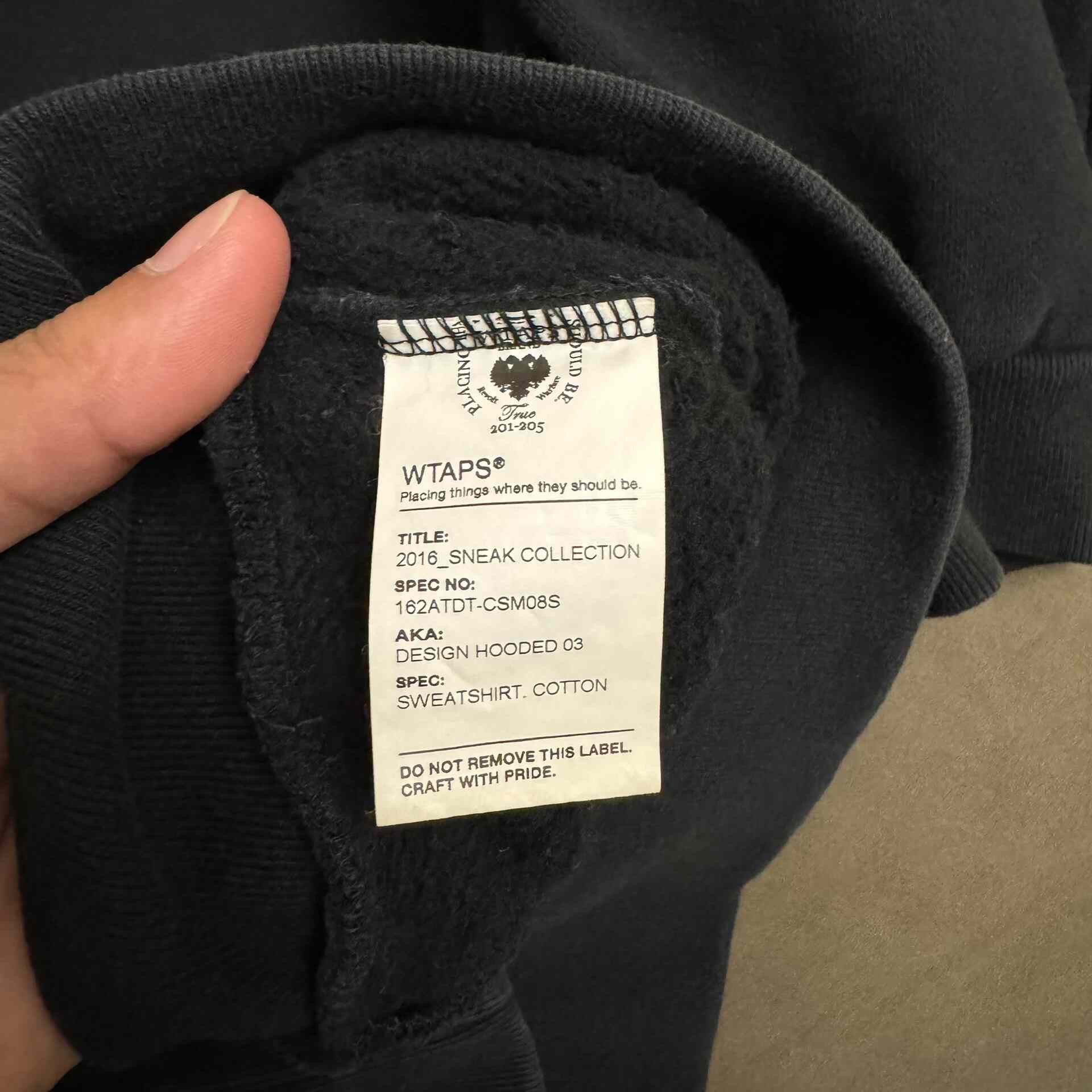 Wtaps WTAPS 16AW Hooded 03 Sweatshirt Size US M / EU 48-50 / 2 - 5 Thumbnail